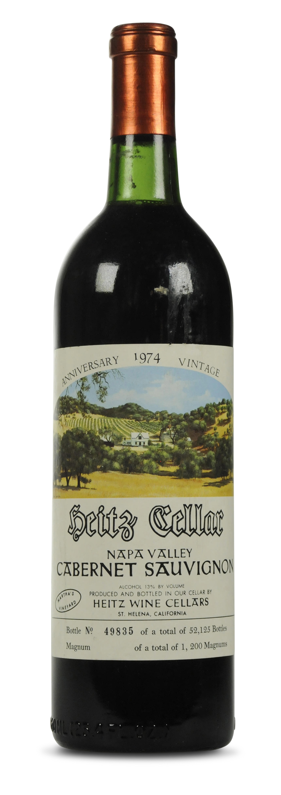 Heitz Cellars, Martha's Vineyard, Sauvignon 1974, Napa Valley