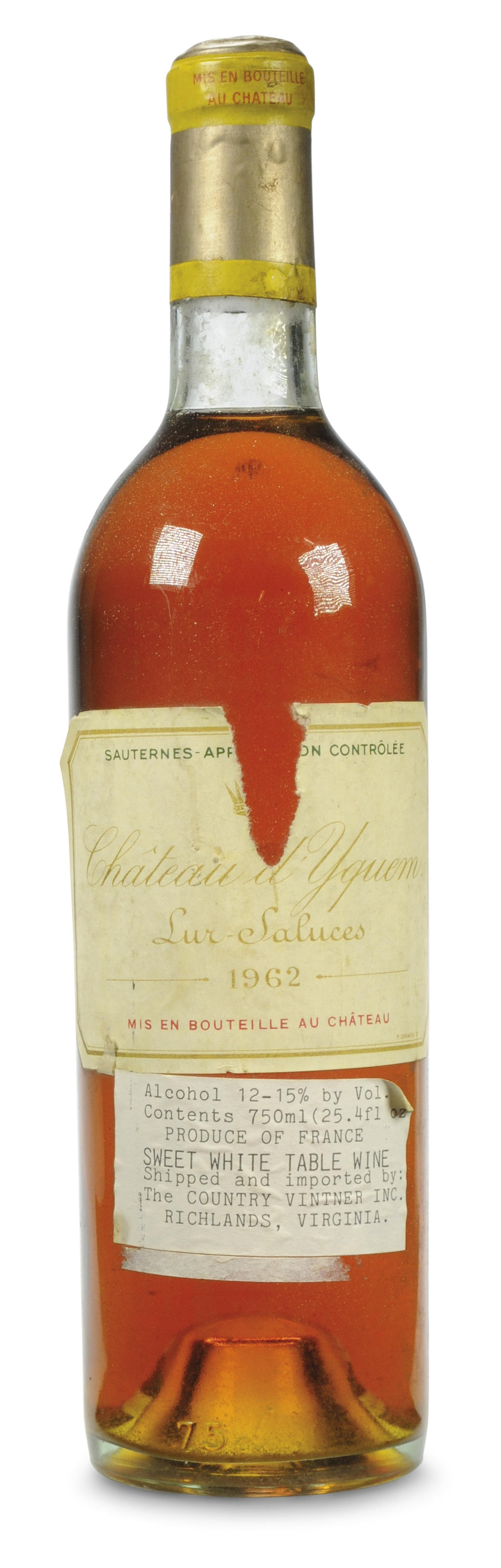 Château d'Yquem 1962, Sauternes, 1er grand cru classé | Christie's