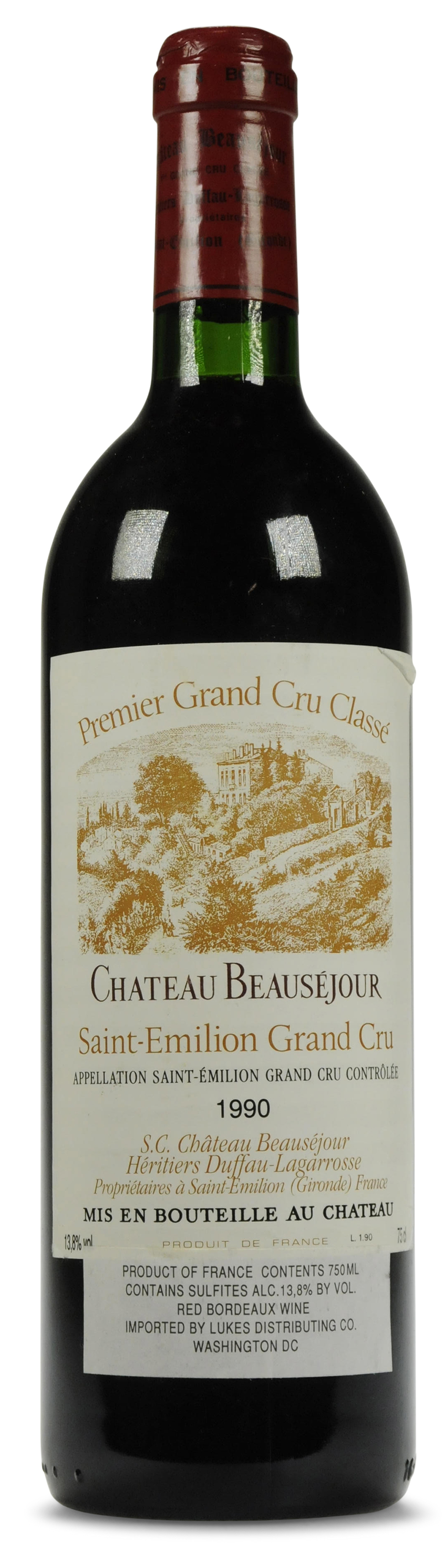Château BeauséjourDuffauLagarosse 1990, SaintEmilion, 1er grand cru