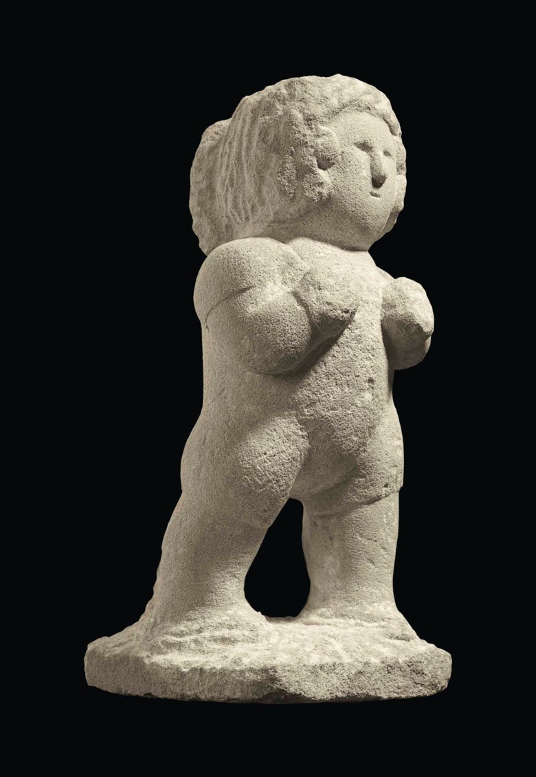 William Edmondson (1874-1951), Boxer, circa 1936. Limestone. 17 in (43.1 cm) high, 7¼ in (18.4 cm) wide, 9¼ in (23.5 cm) deep. Sold for $785,000 on 22 January 2016 at Christie’s in New York