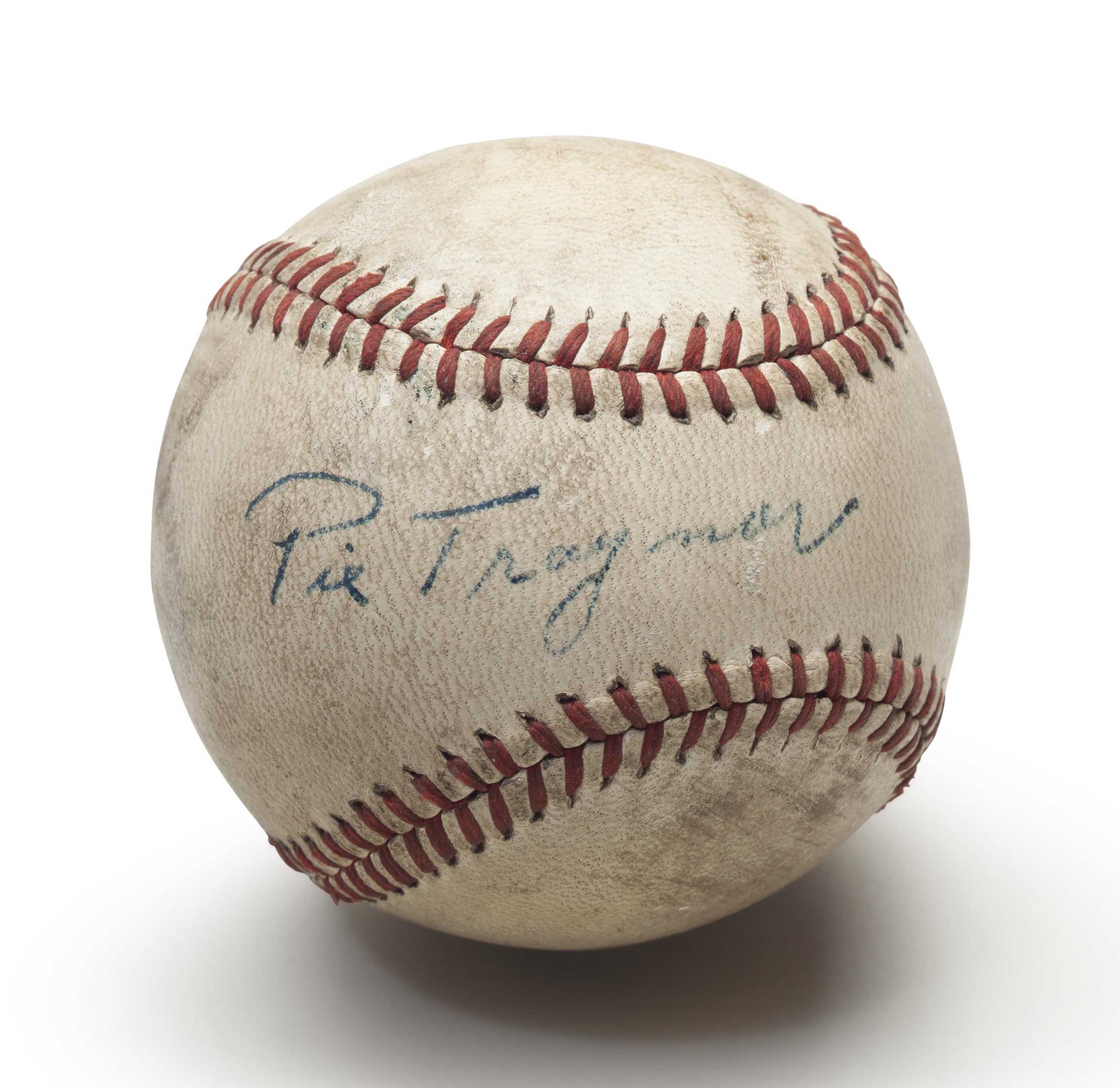 "PIE" TRAYNOR SINGLE SIGNED BASEBALL Christie's
