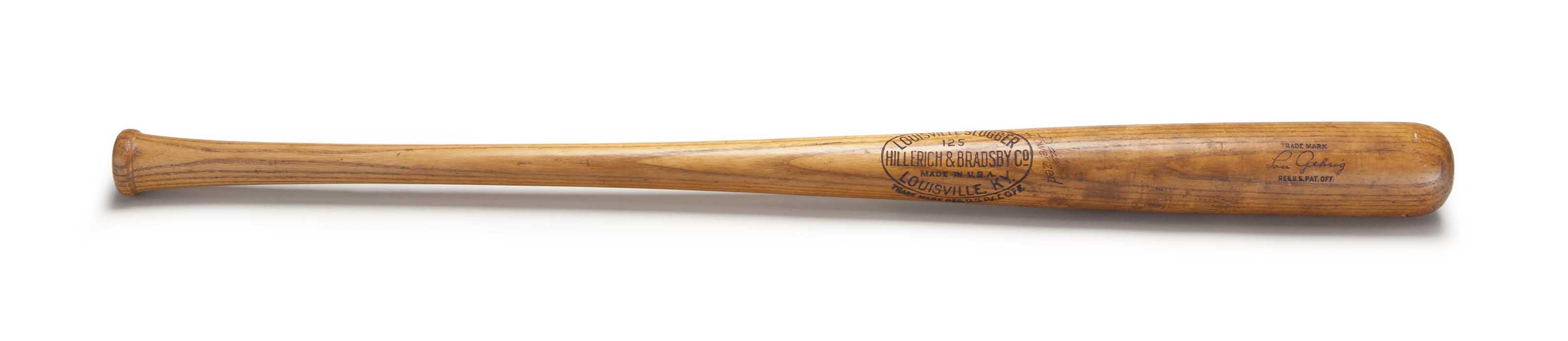 LOU GEHRIG PROFESSIONAL MODEL BAT Christie's