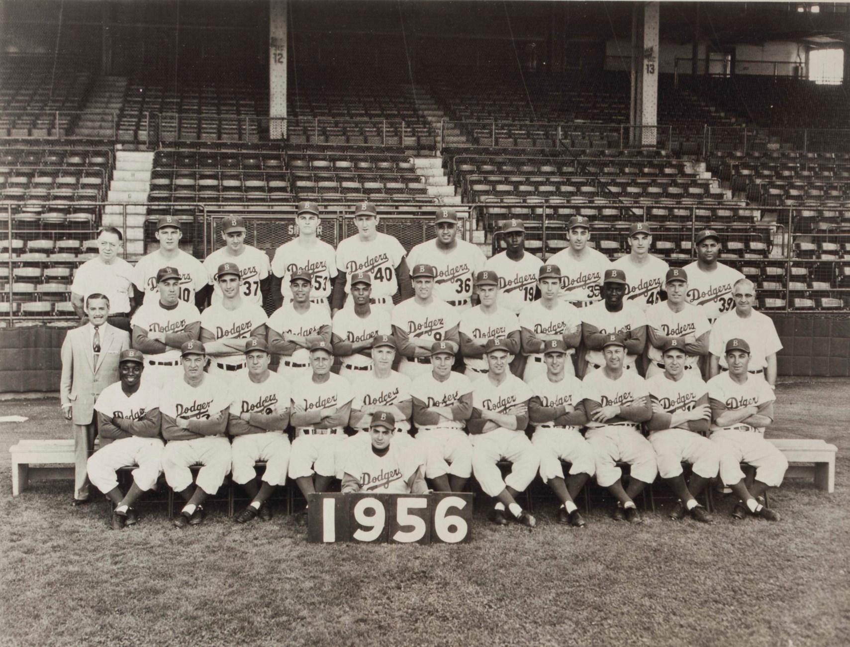 1956 BROOKLYN DODGERS TEAM PHOTOGRAPH