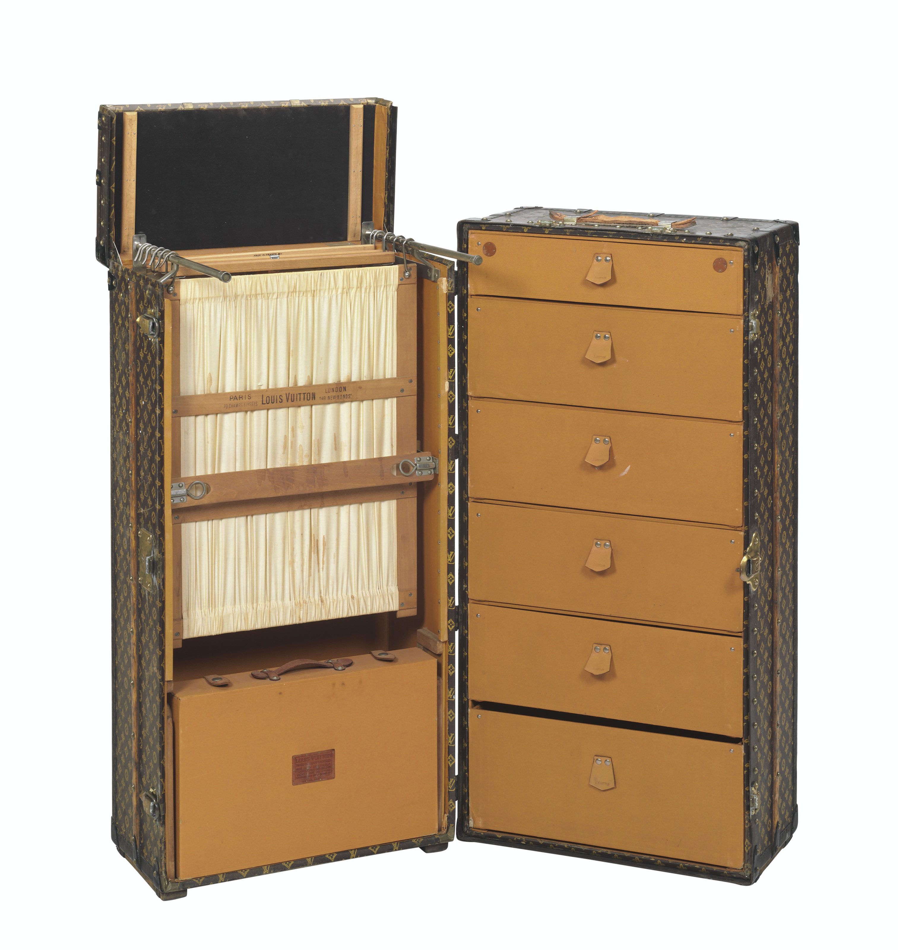 A Monogram Canvas Wardrobe Steamer Trunk Louis Vuitton C 1935