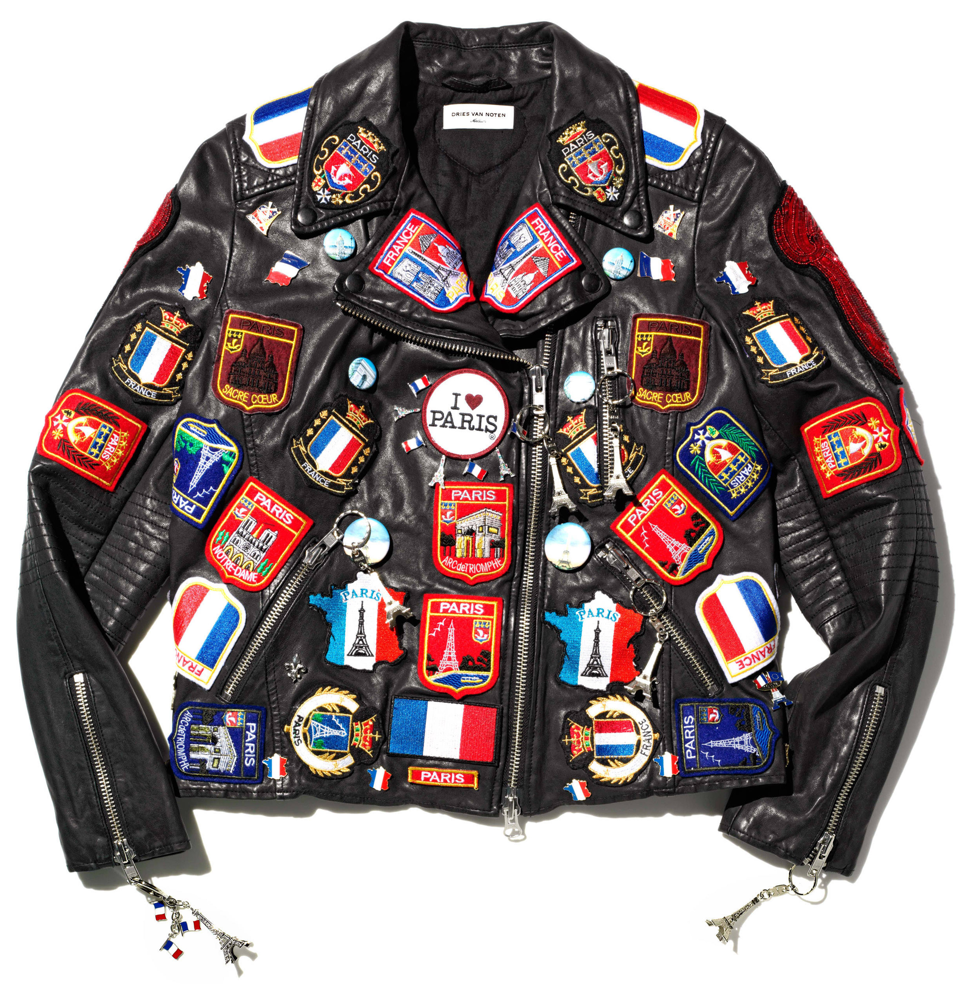 Custom biker jacket patches on sale
