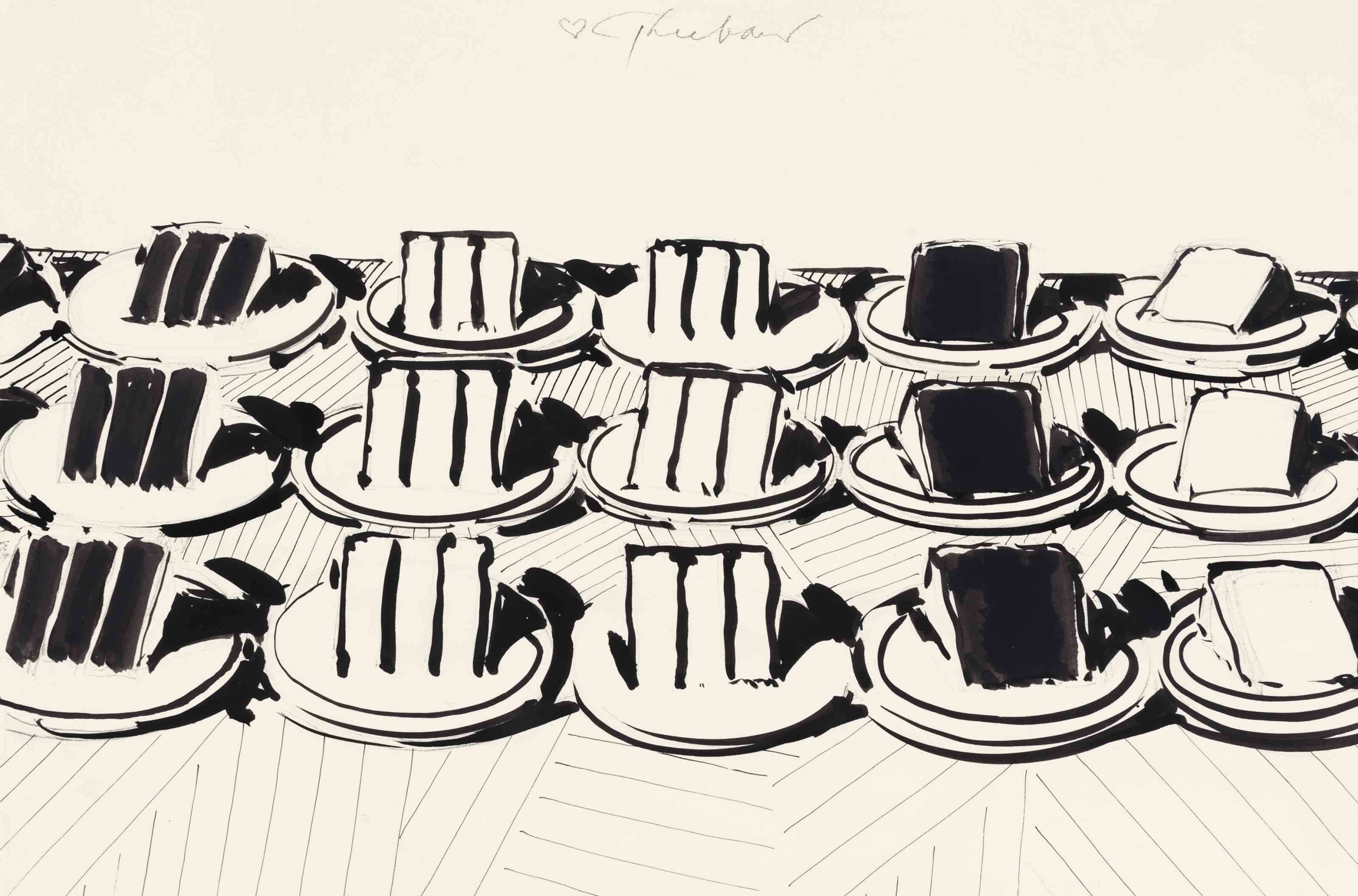 Wayne Thiebaud (b. 1920) , Cake Slices | Christie's