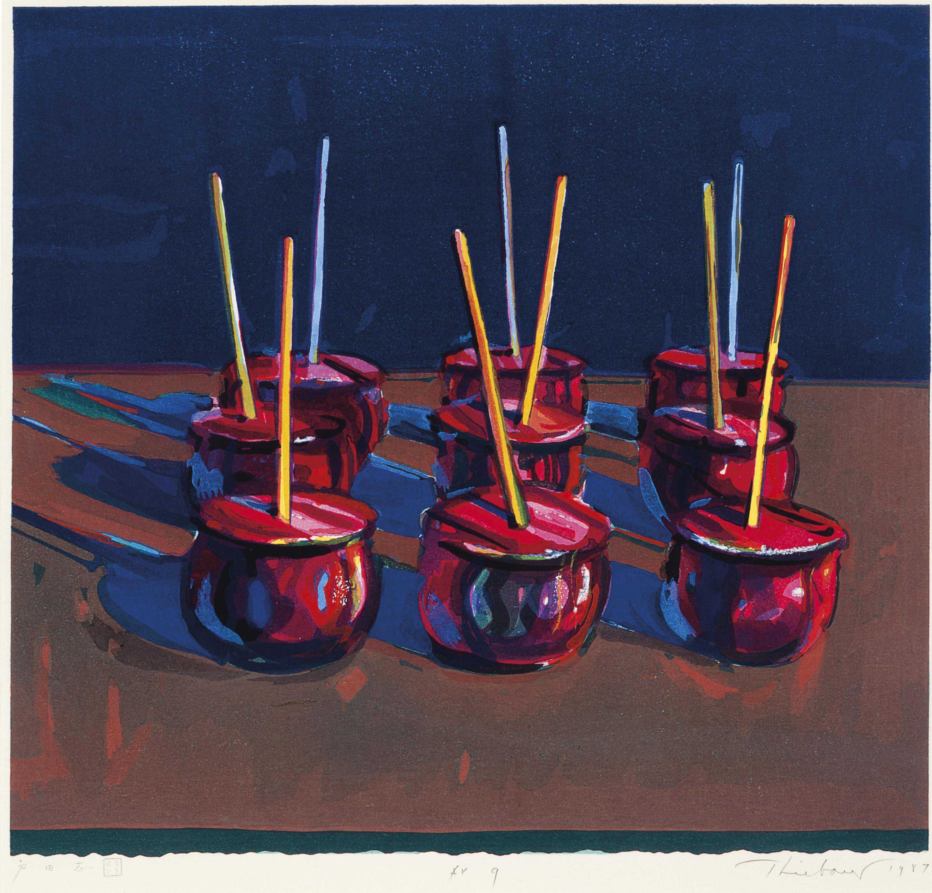 WAYNE THIEBAUD (B. 1920) , Candy Apples Christie's