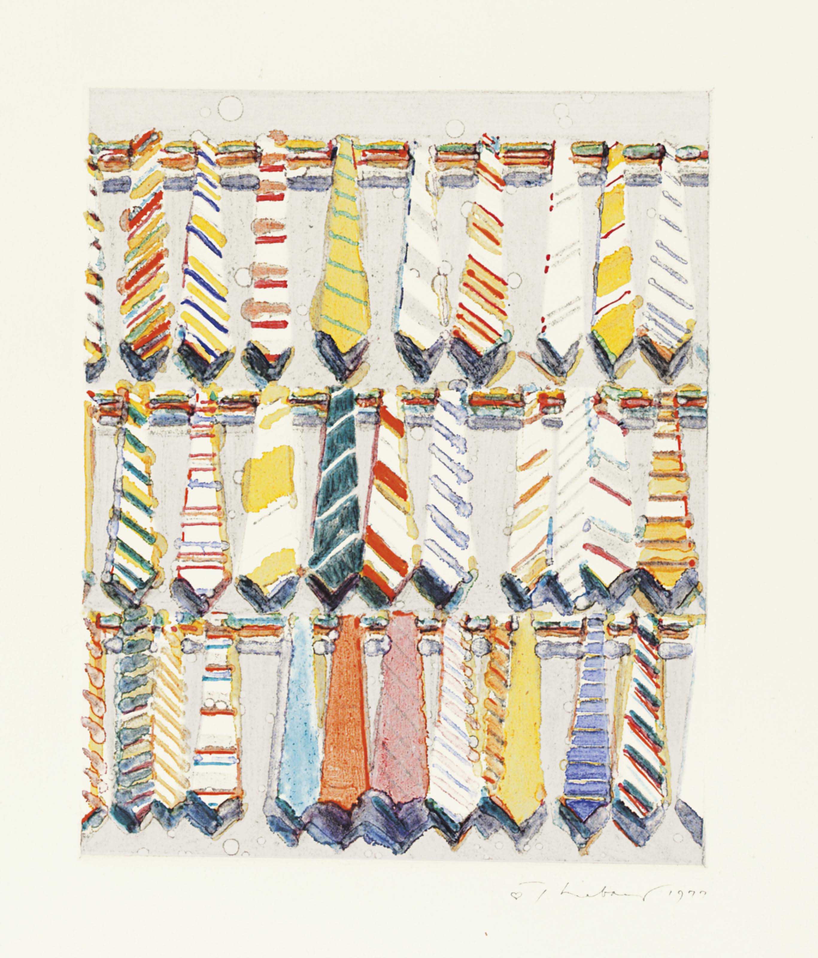 WAYNE THIEBAUD (B. 1920) , Tie Rows Christie's