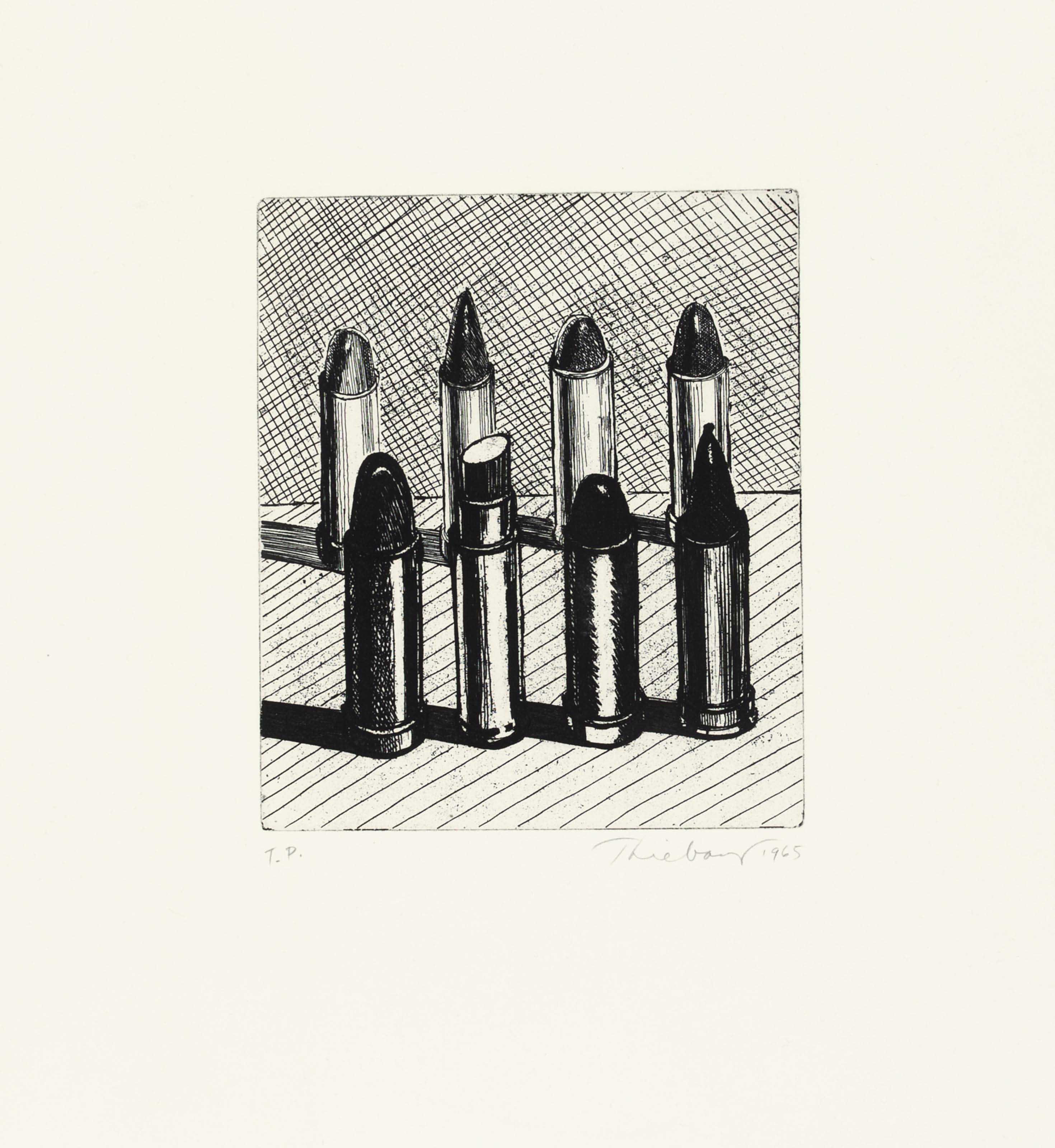 WAYNE THIEBAUD (B. 1920) , Eight Lipsticks Christie's