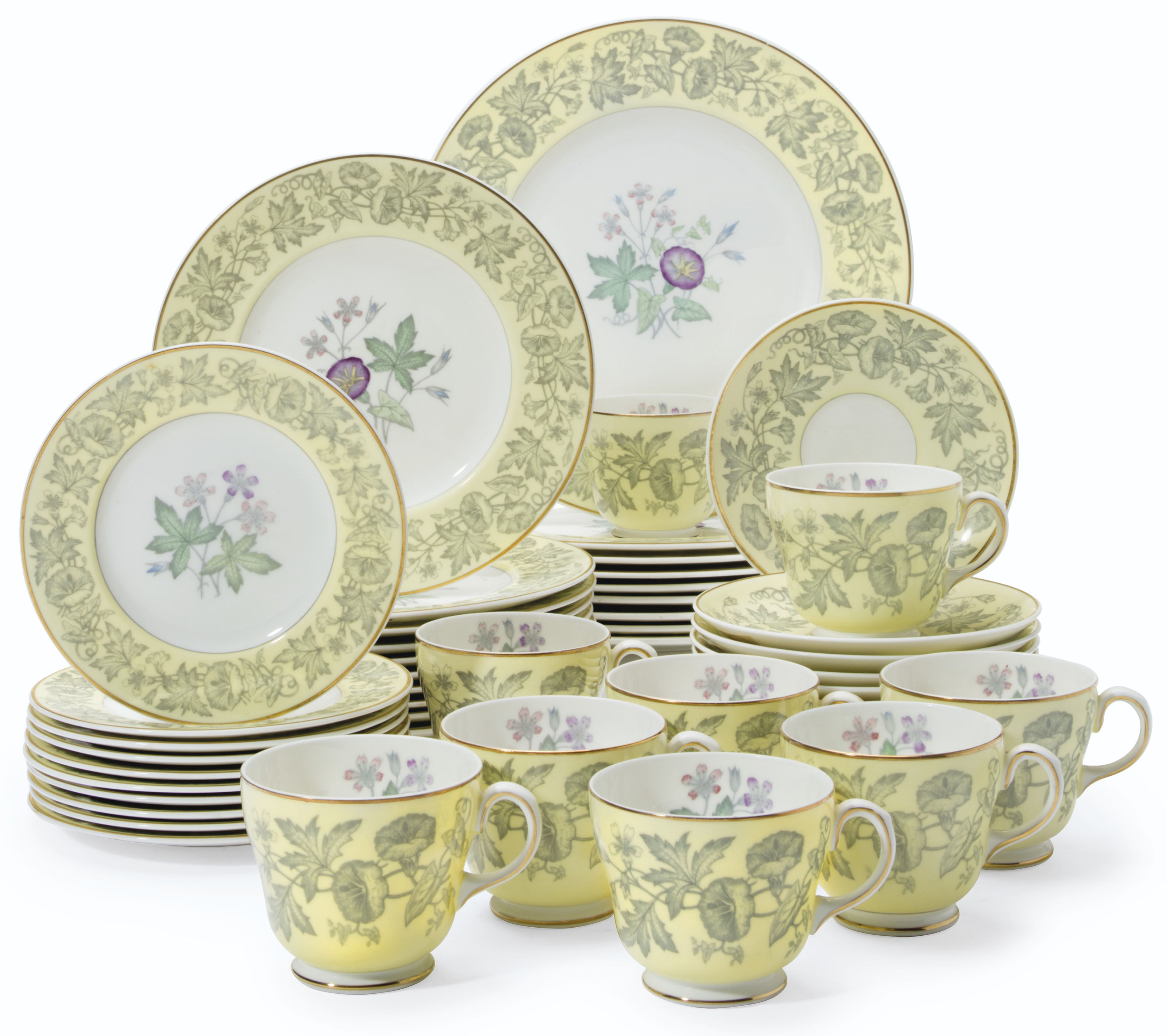 AN ENGLISH PORCELAIN 'WILDFLOWER'' PART DINNER SERVICE, Christie’s