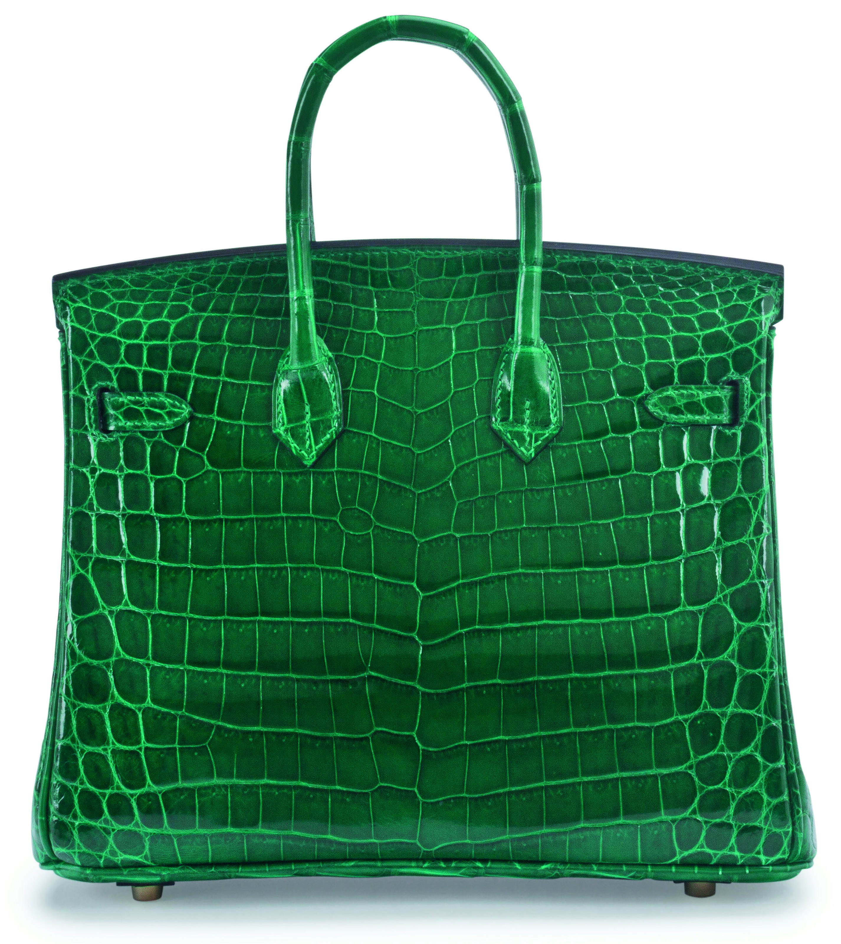 A SHINY VERT EMERAUDE NILO CROCODILE BIRKIN 25 BAG, HERMÈS, 2013