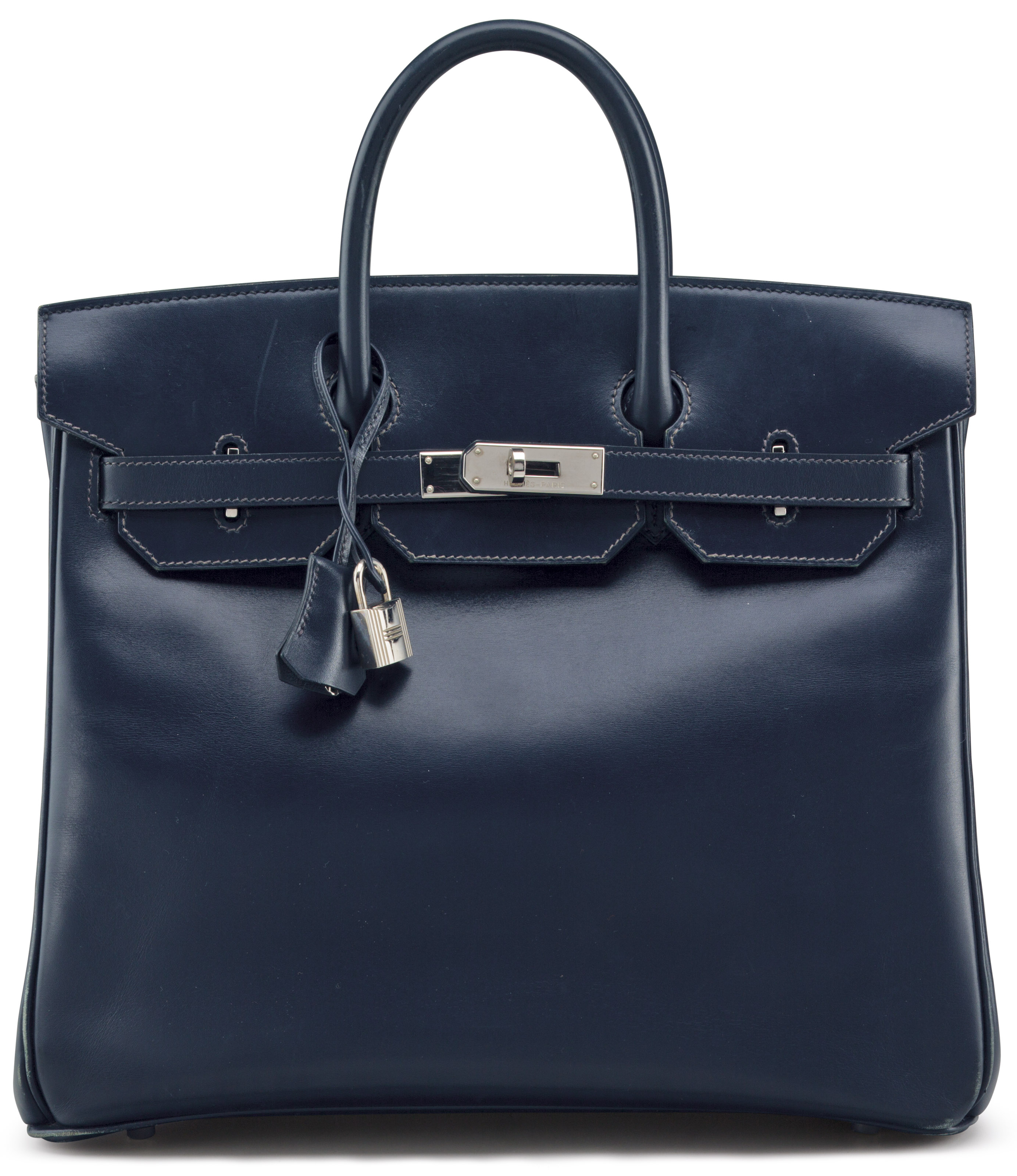 AN INDIGO CALFBOX LEATHER HAC BIRKIN 32 BAG, HERMÈS, 2001 | Christie's
