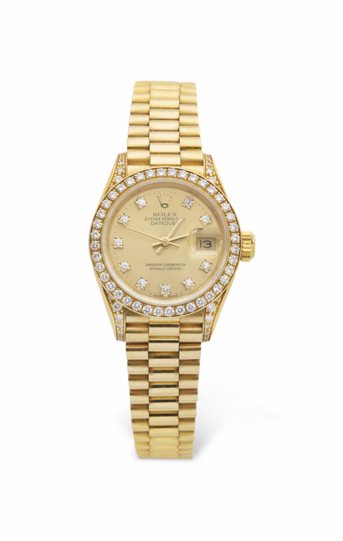 Rolex sertie de diamant deals
