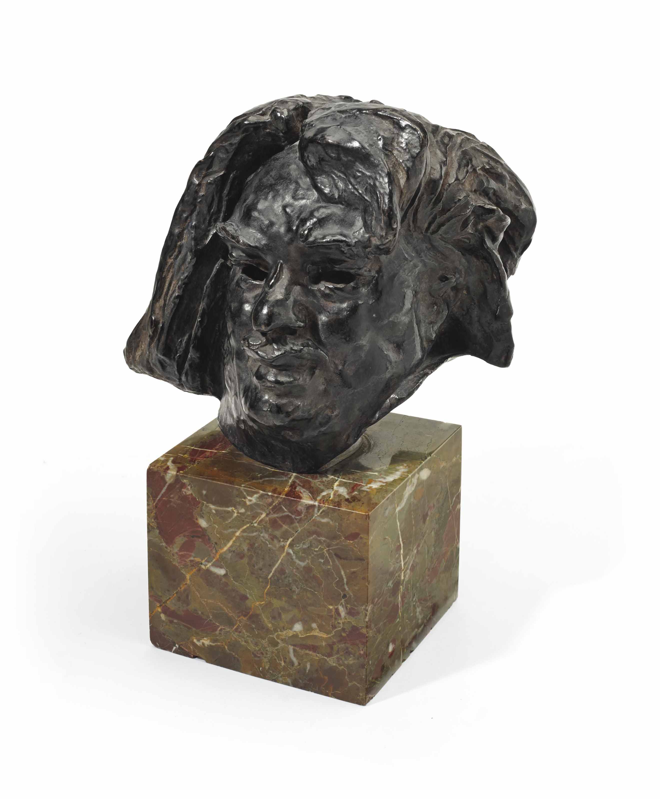 Tête de Balzac, dernier état, version au col coupé derrière l'oreille