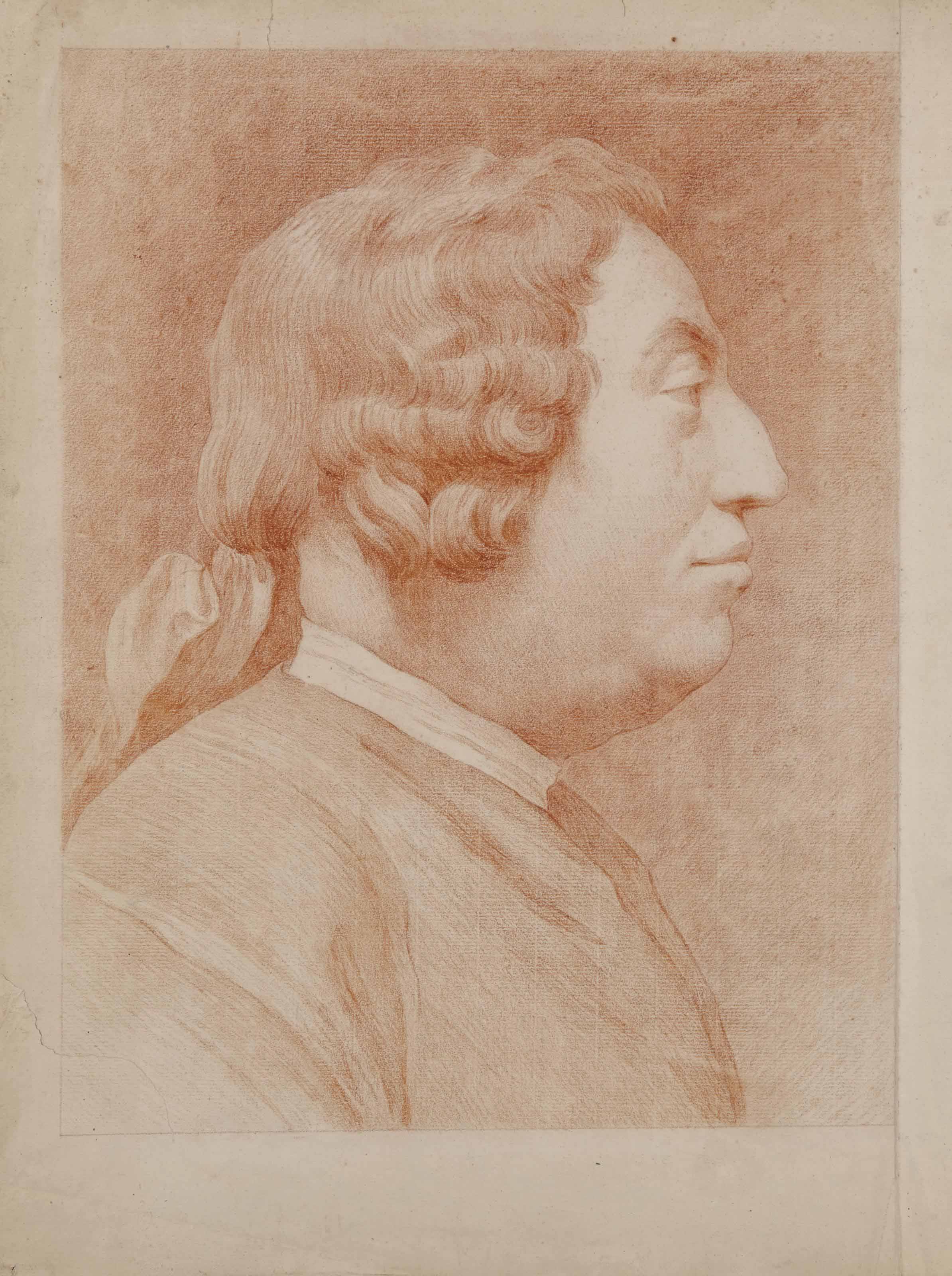 EDME BOUCHARDON (CHAUMONTENBASSIGNY 16981762 PARIS) , Autoportrait