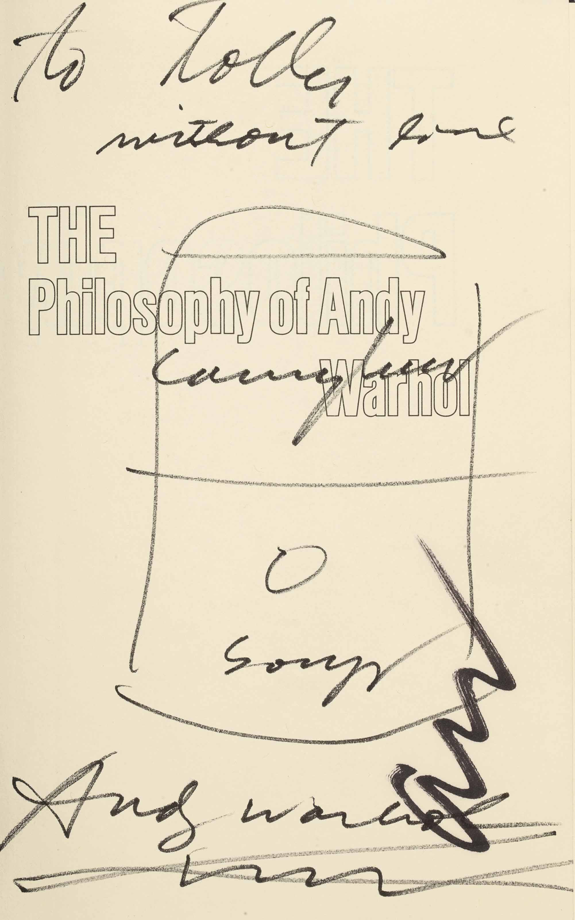 Andy WARHOL (1925-1987) The Philosophy of Andy Warhol (From ... - auctions  & price archive