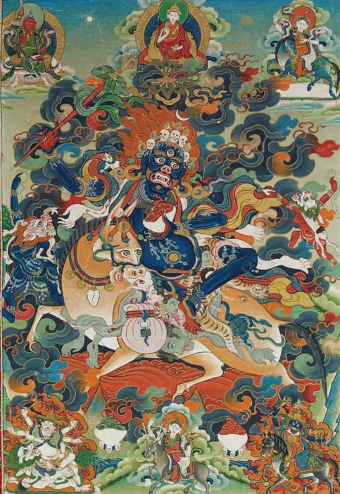 THANGKA REPRESENTANT SHRI DEVI, TIBET, XIXEME SIECLE | Christie's