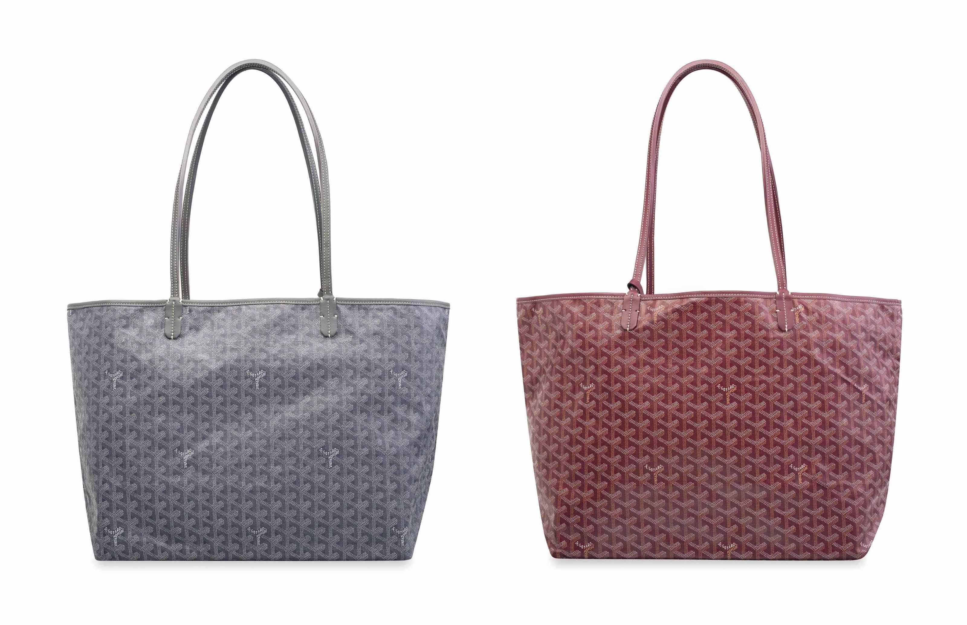CABAS SAINT LOUIS GM EN GOYARDINE CUIR ROUGECABAS SAINT LOUIS GM
