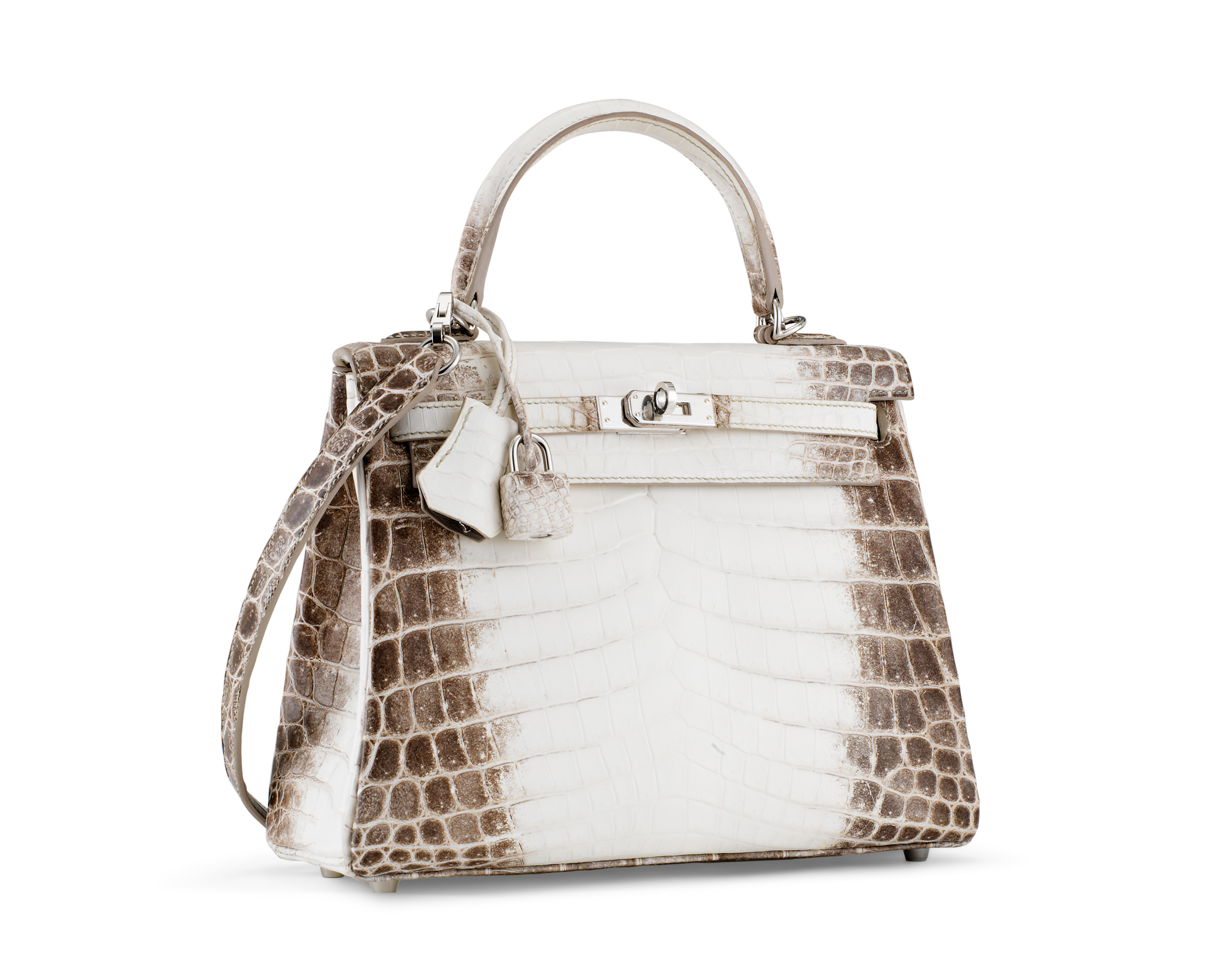RARE SAC KELLY HIMALAYA RETOURN 25 EN CROCODILE NILOTICUS MAT