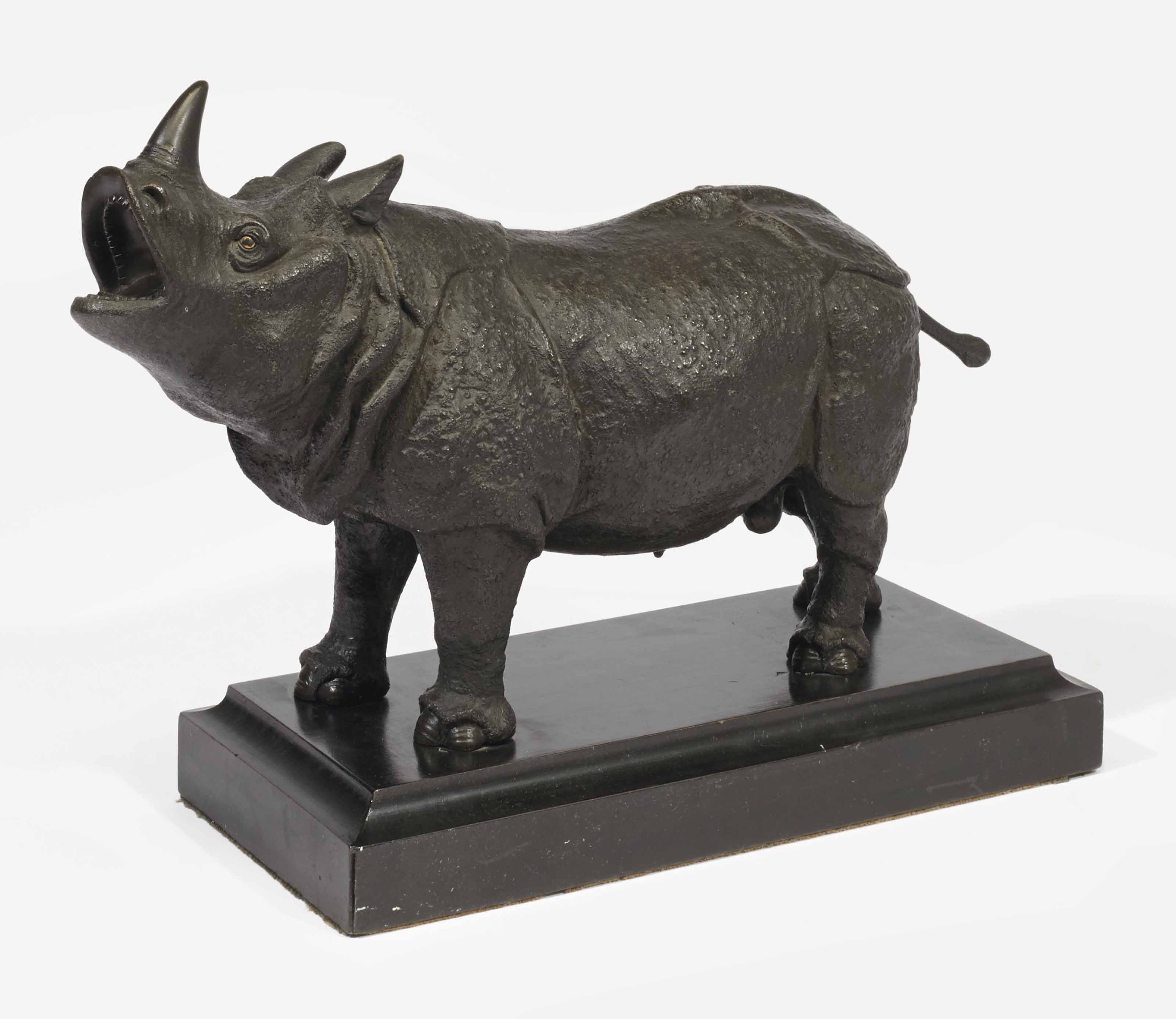 chicago rhinoceros statues