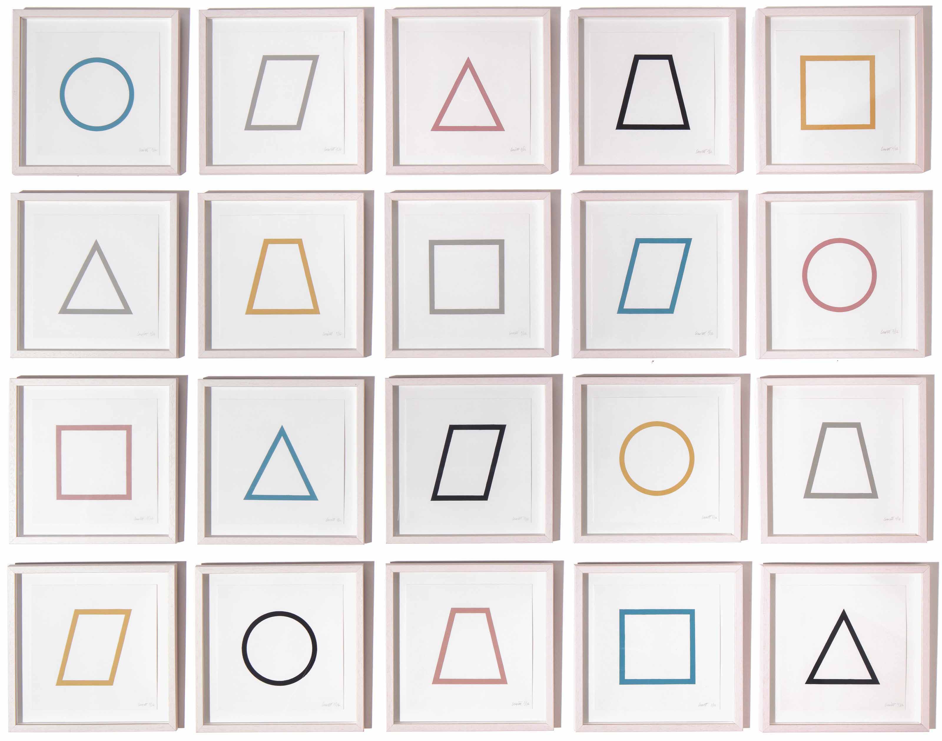 sol lewitt geometric figures & color