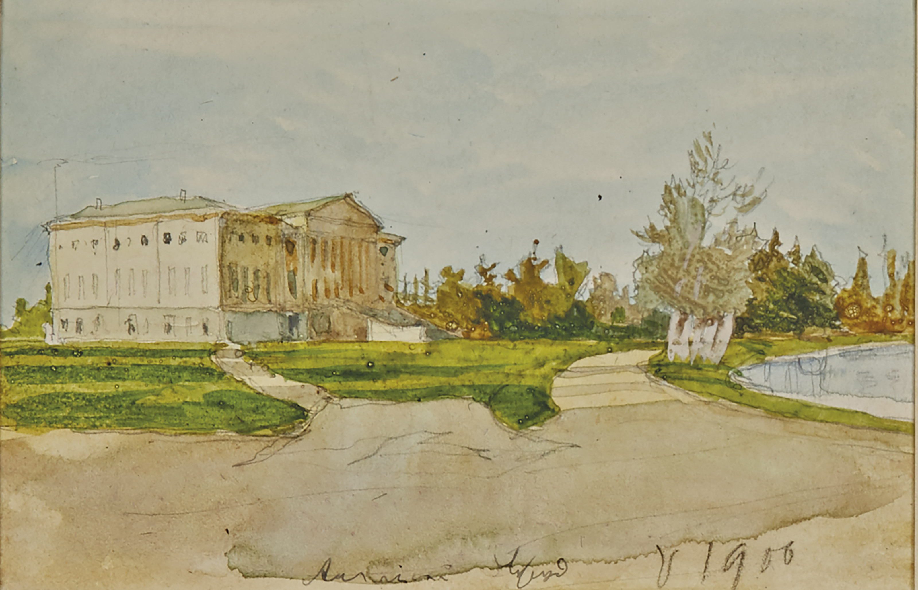 Alexandre Benois (18701960) , The artist's studio; San Zeno in Verona