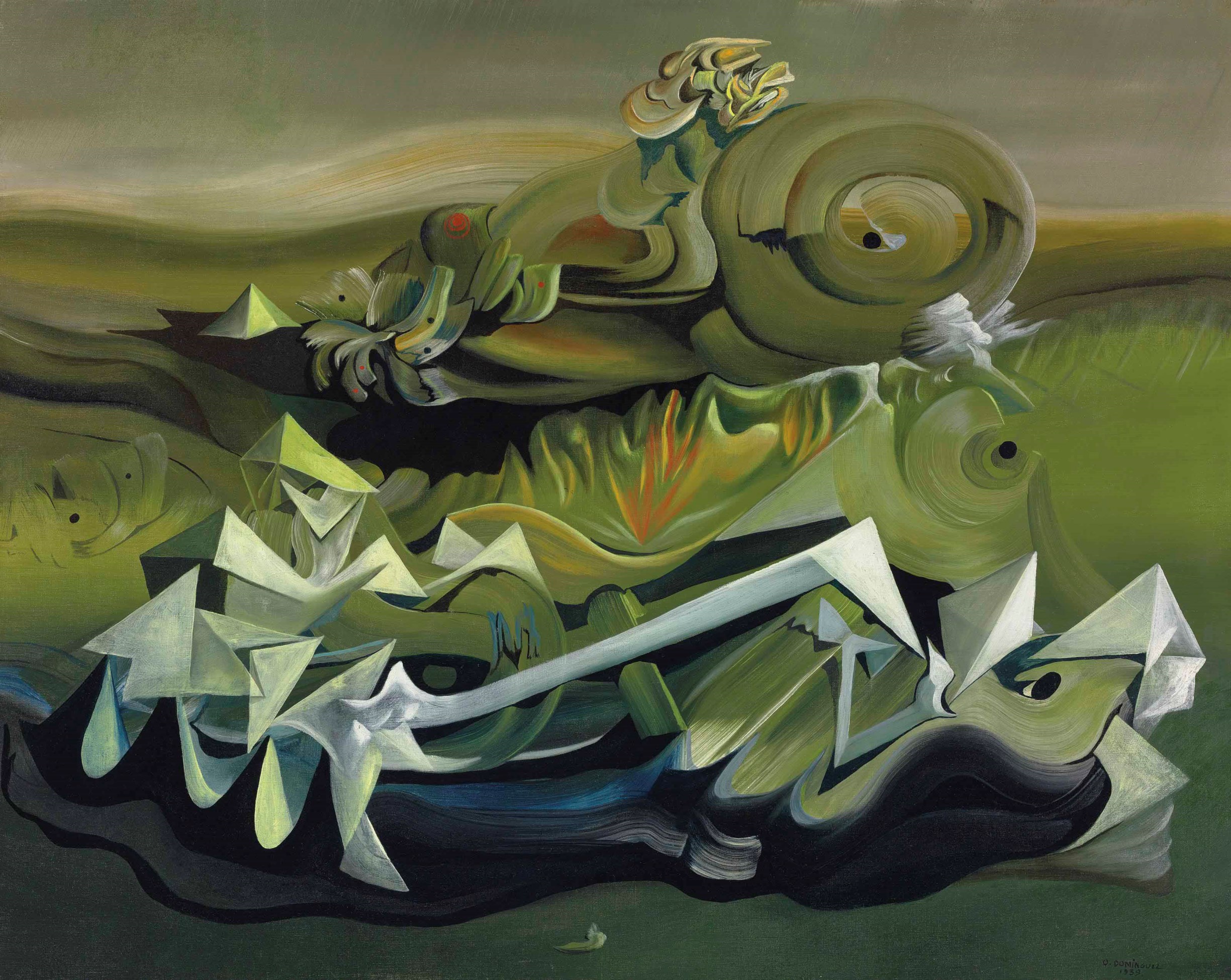 Óscar Domínguez (19061958), Paysage cosmique Christie's
