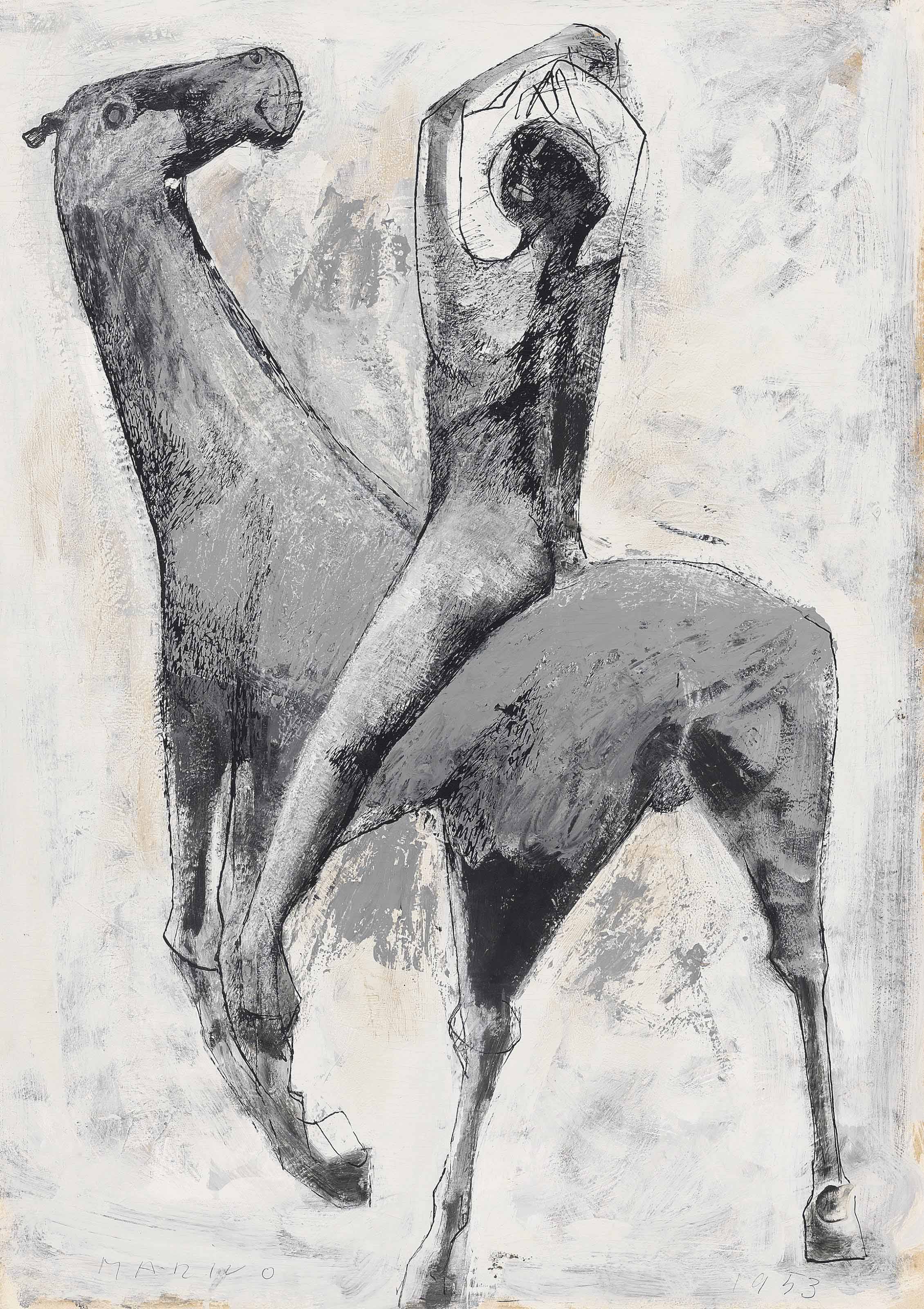 Marino Marini、Cavallo e Cacalliere Page 11: Marino (1901) Marini Paintings & Artwork for Sale