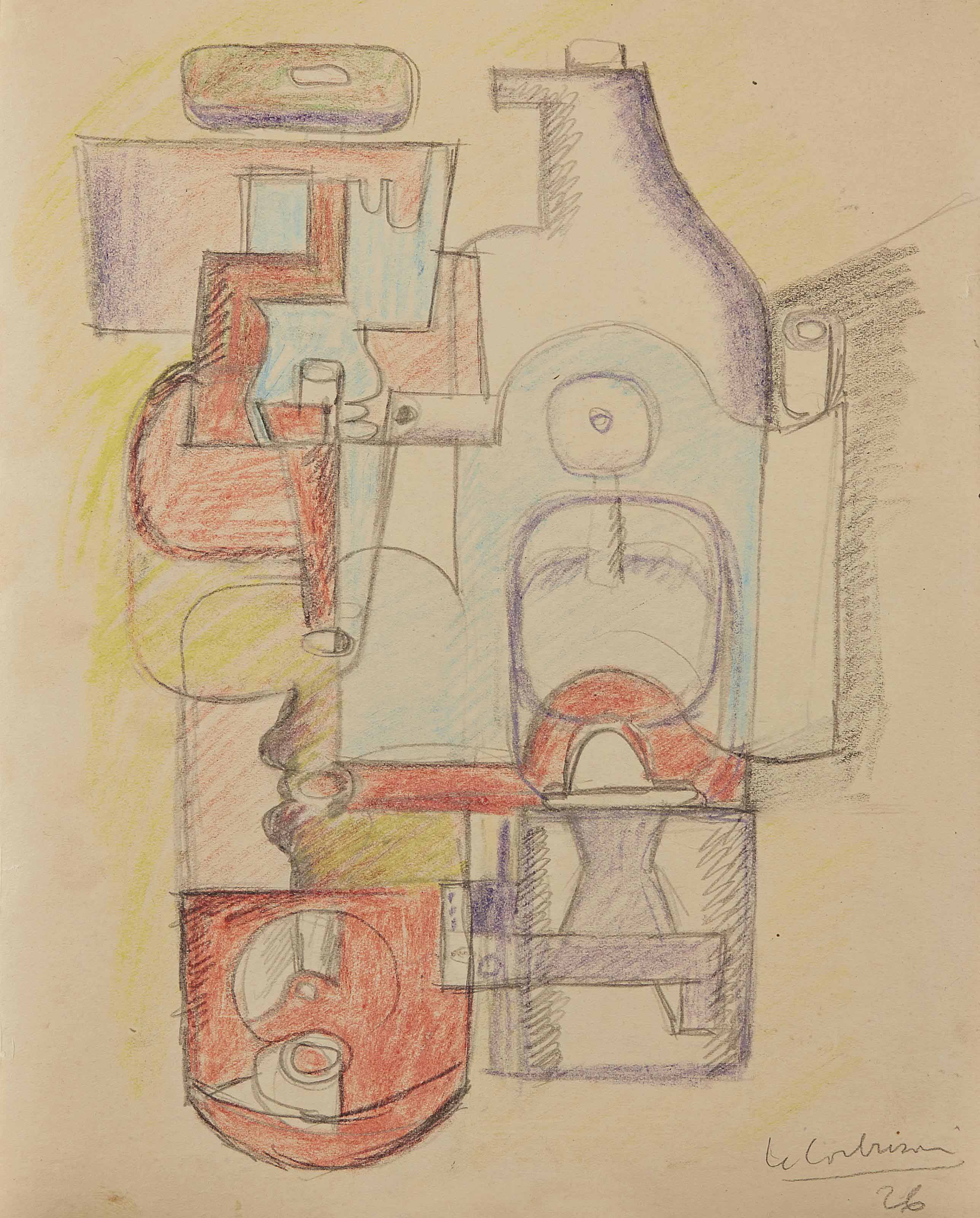 Le Corbusier 1887 1965 Nature Morte 1920s Drawings
