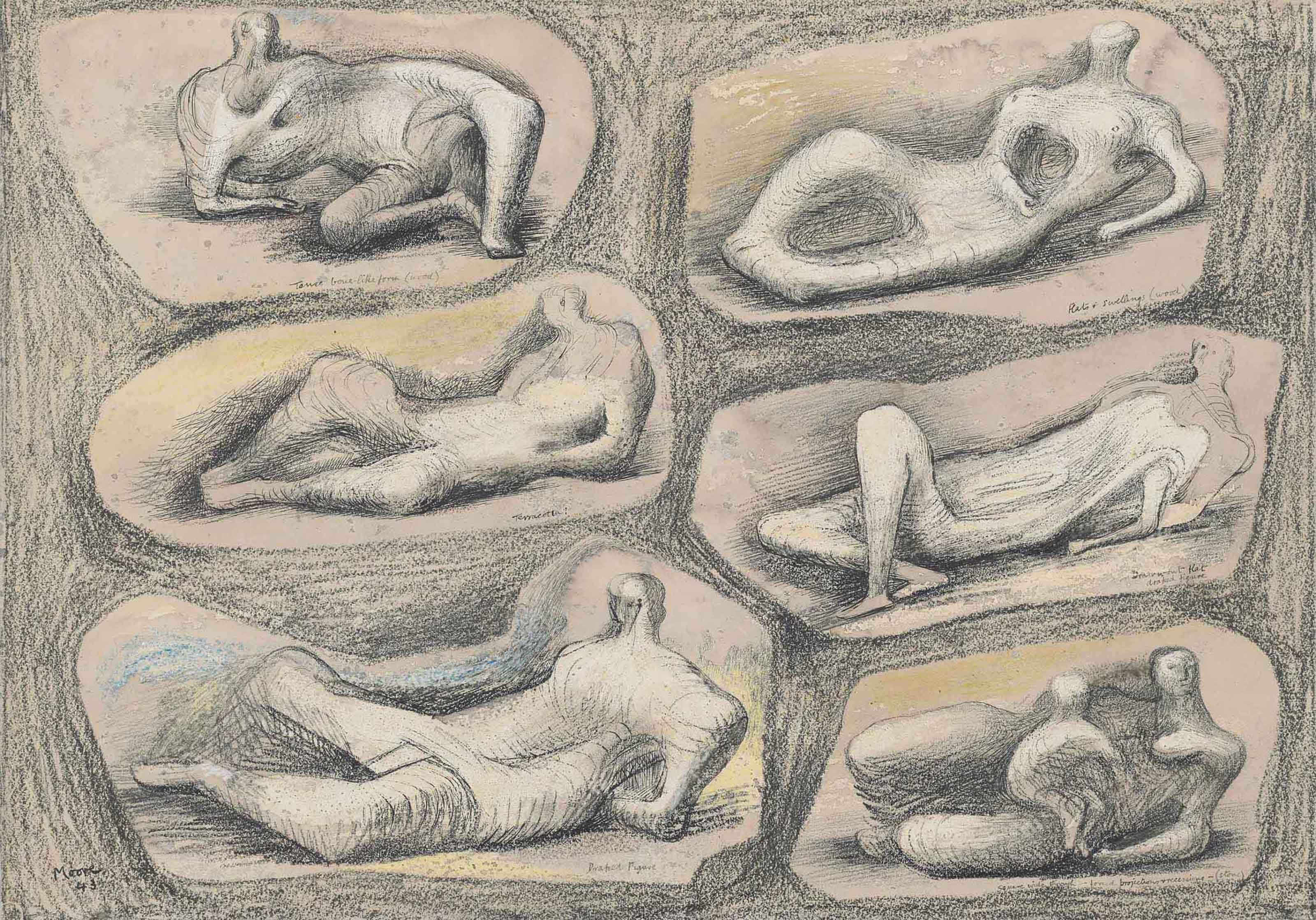 Reclining figures