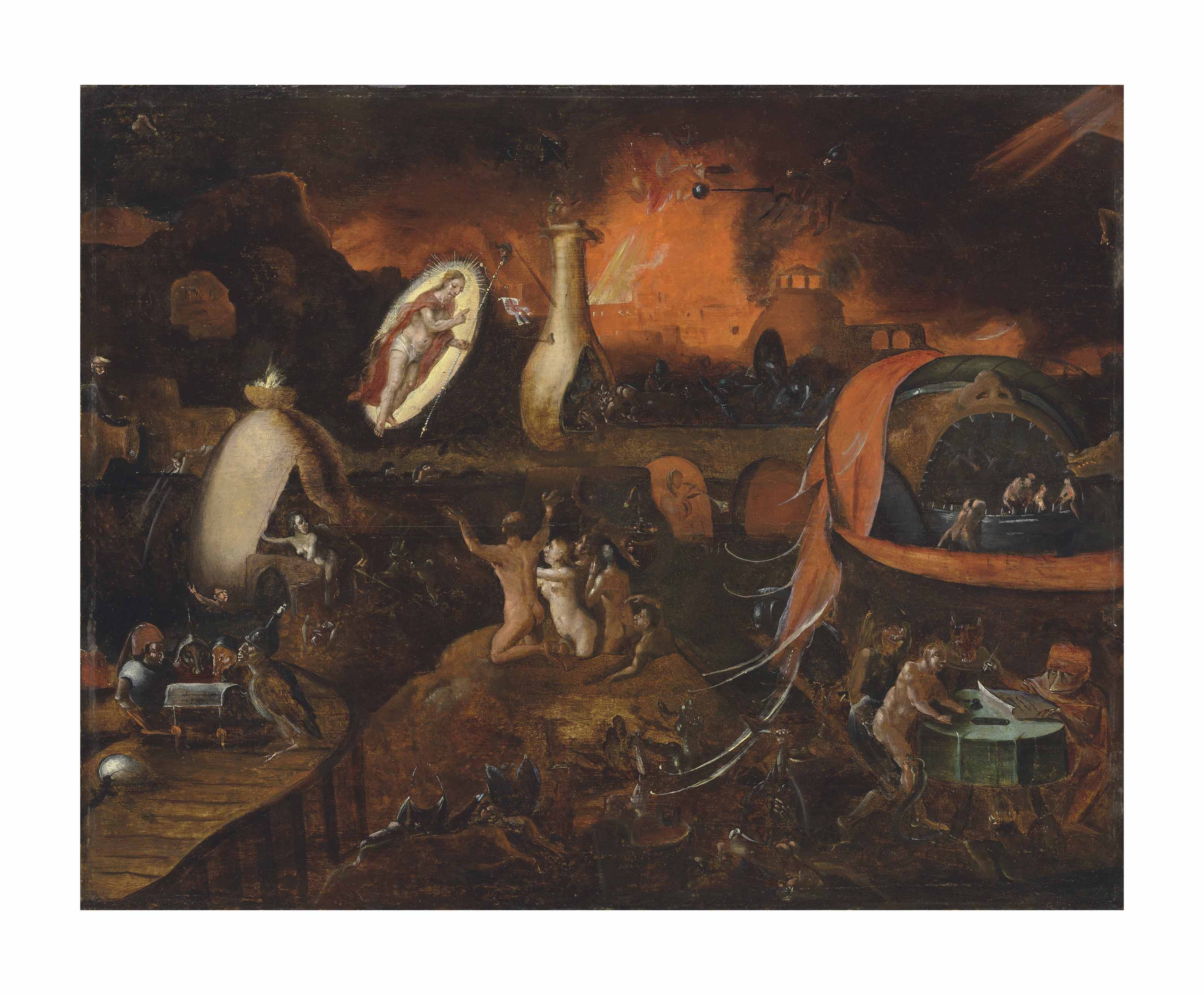Attributed To Pieter Huys Antwerp C 1520 1584 The Descent