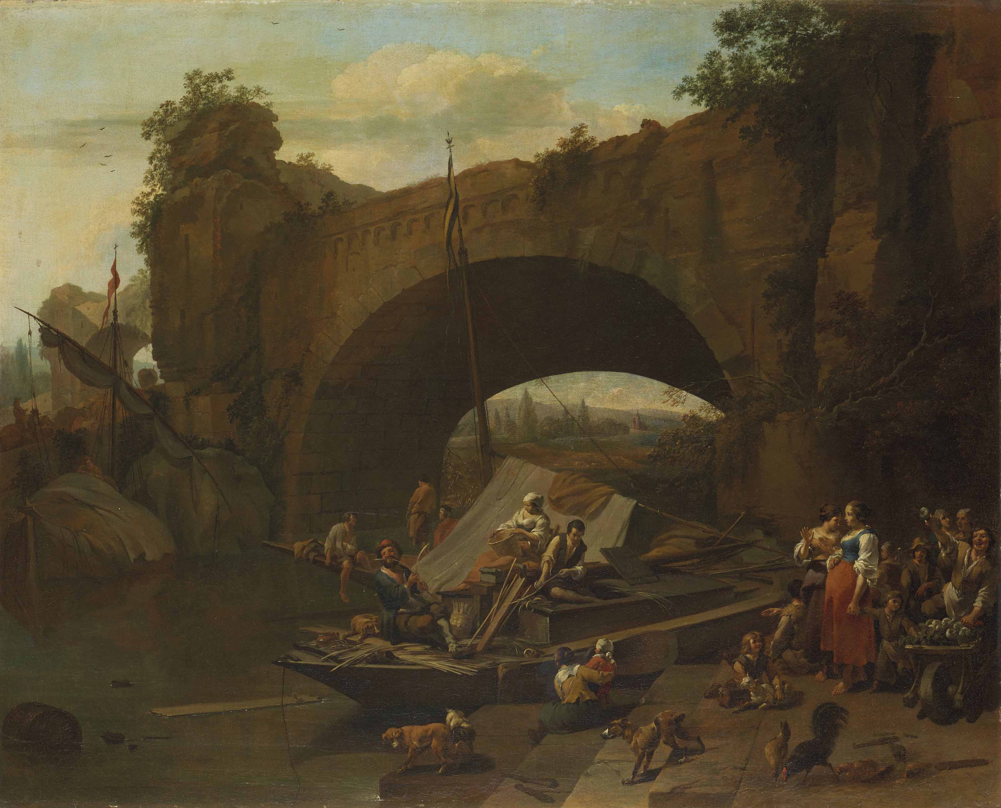 Nicolaes Pietersz Berchem Haarlem 1620 1683 Amsterdam Figures