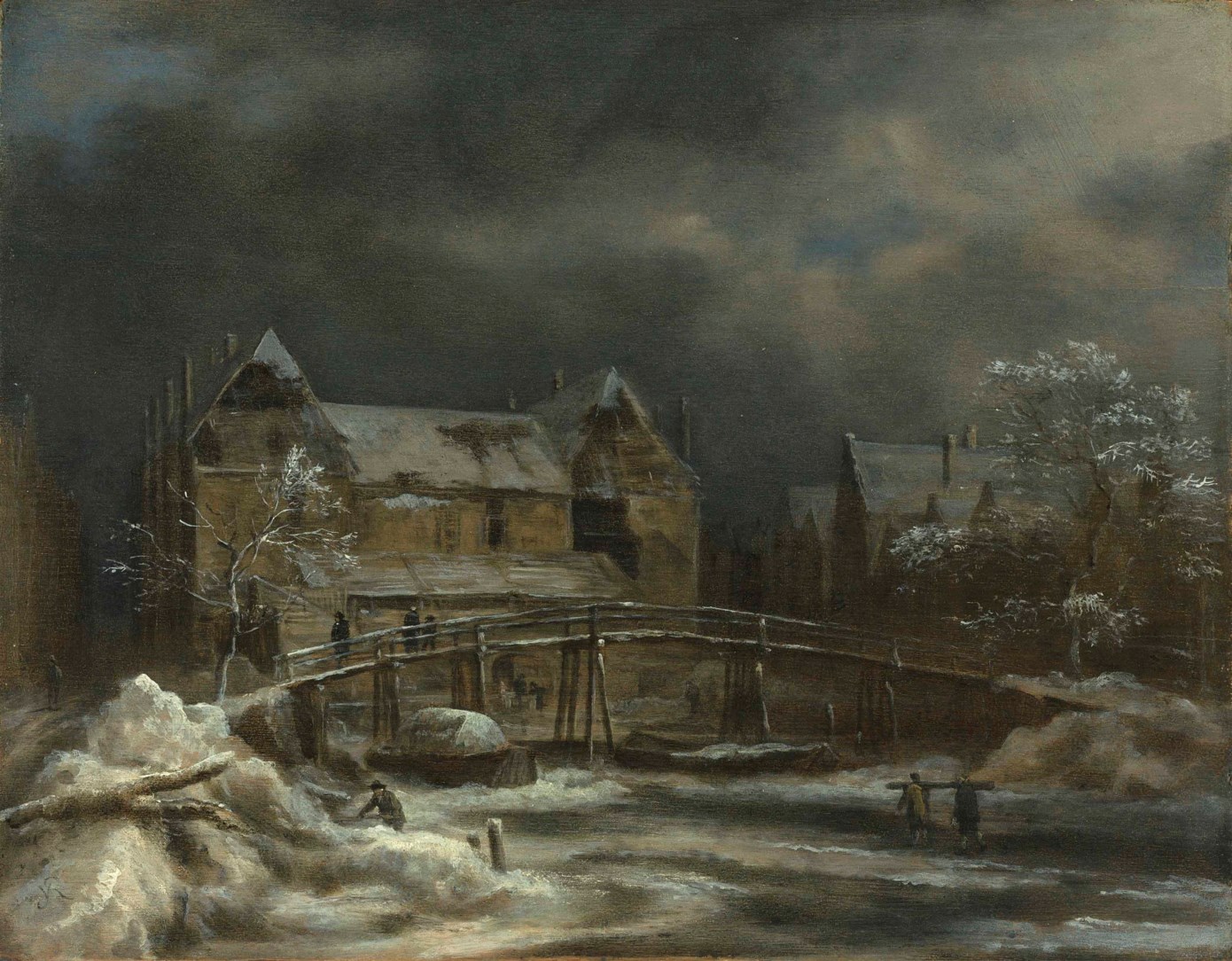 Jacob van Ruisdael (Haarlem 1628/91682 Amsterdam), A winter landscape