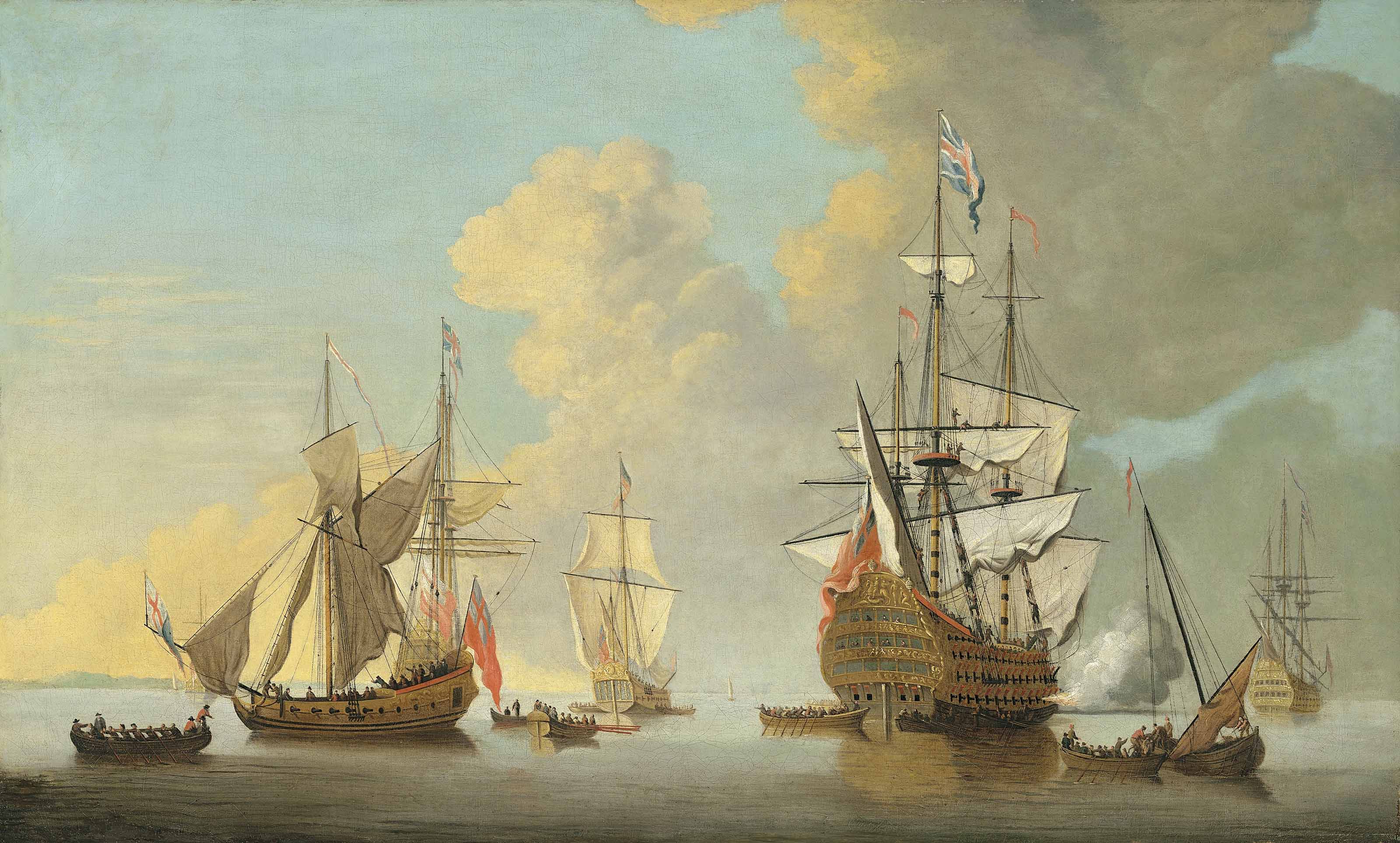 Attributed to Cornelis van de Velde (England c.1672-c.1729) 