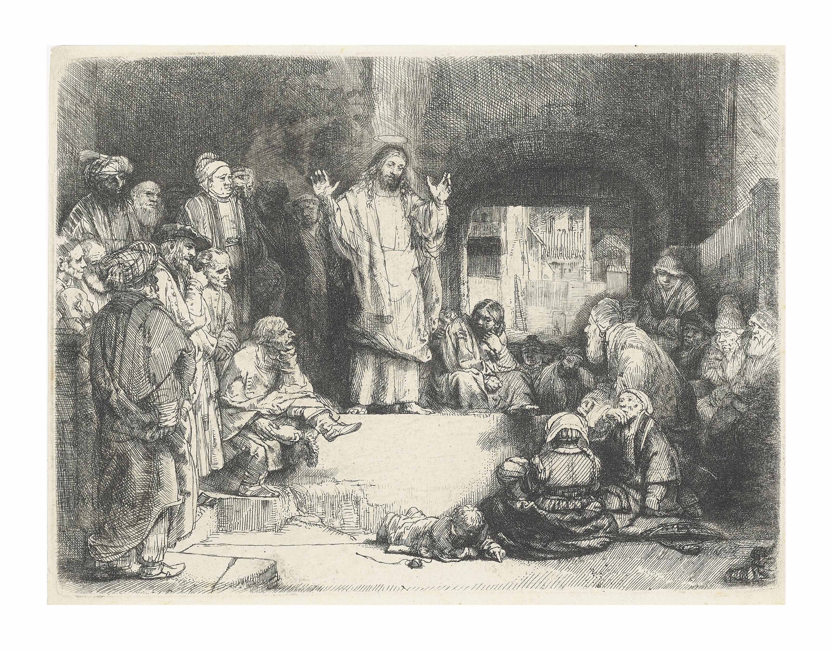 Rembrandt Harmensz Van Rijn 1606 1669 Christ Preaching La