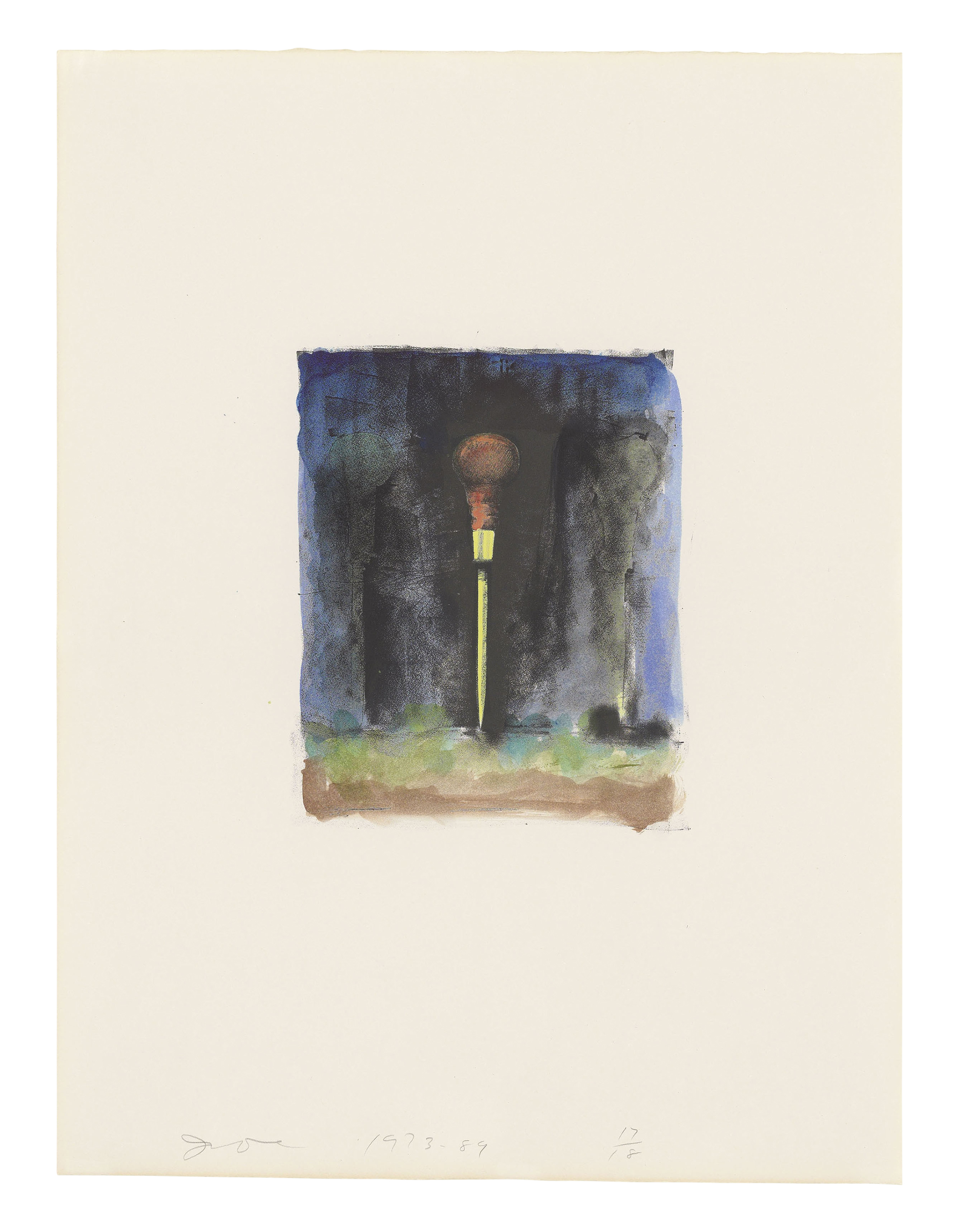 Jim Dine B 1935 Ten Hand Coloured Winter Tools Ii Prints