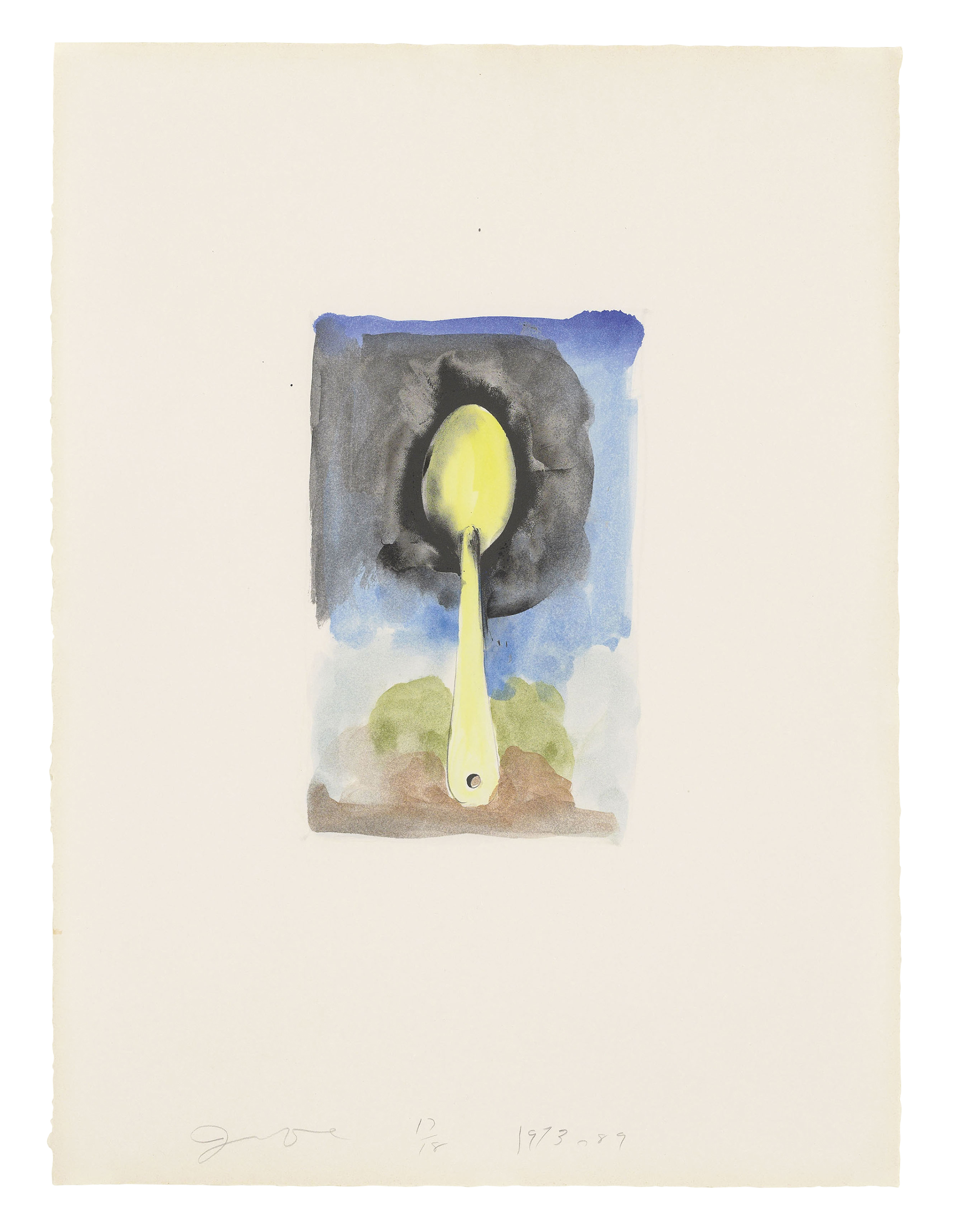 Jim Dine B 1935 Ten Hand Coloured Winter Tools Ii Prints