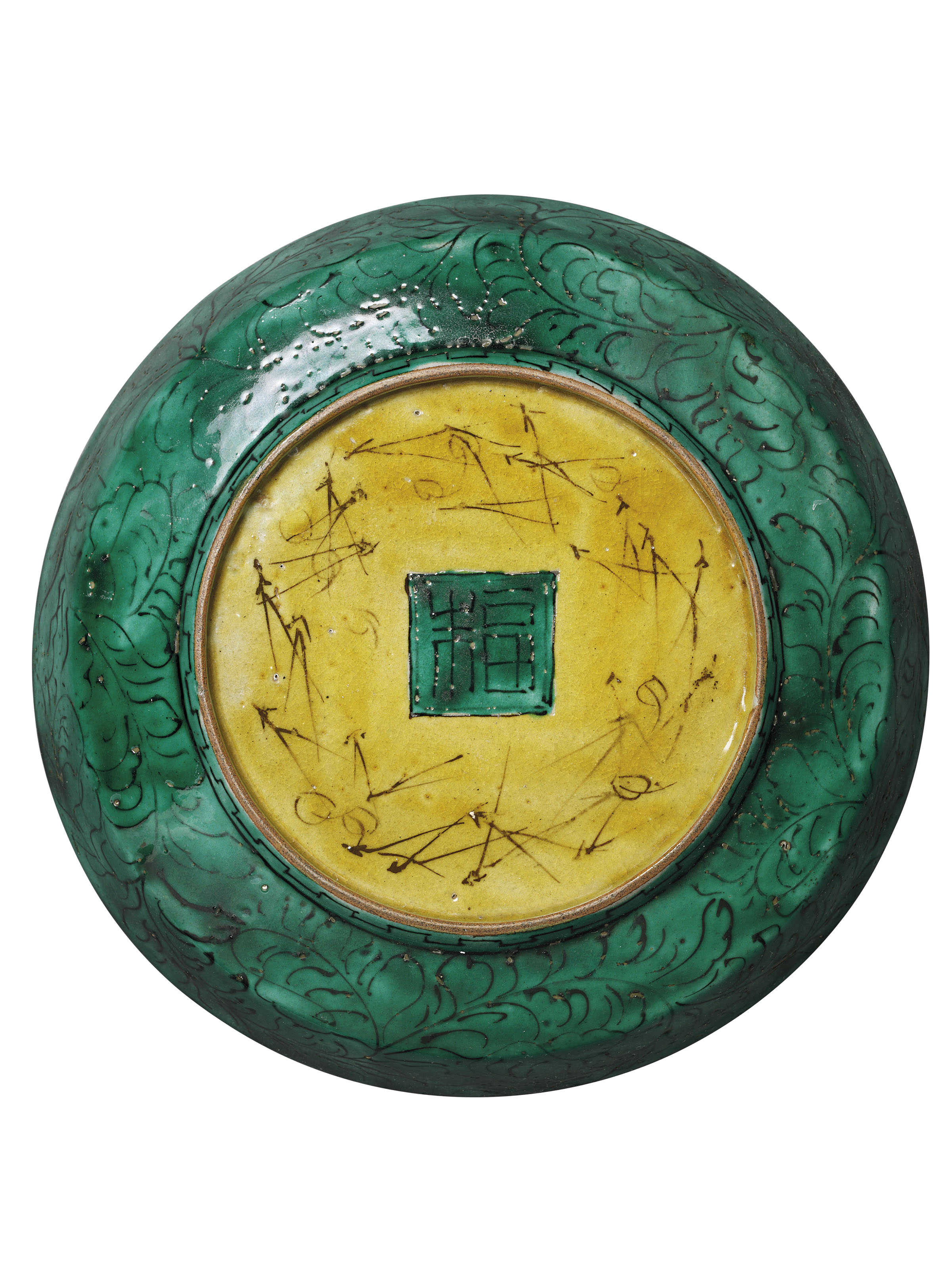 A YOSHIDAYA KUTANI DISH , FUKU MARK, EDO PERIOD (19TH CENTURY) Christie's