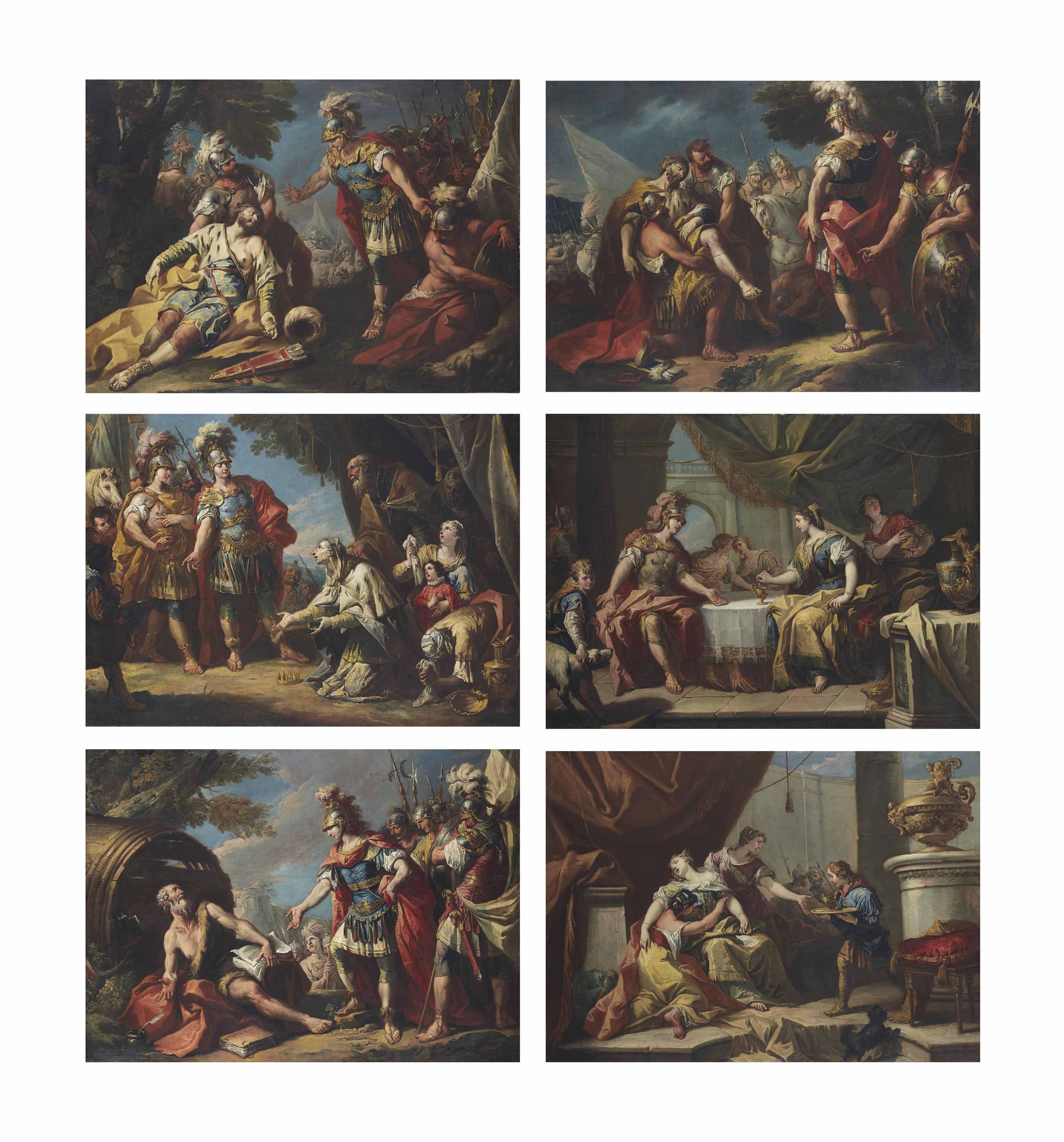 Gaspare Diziani Belluno 1689 1767 Venice Alexander And