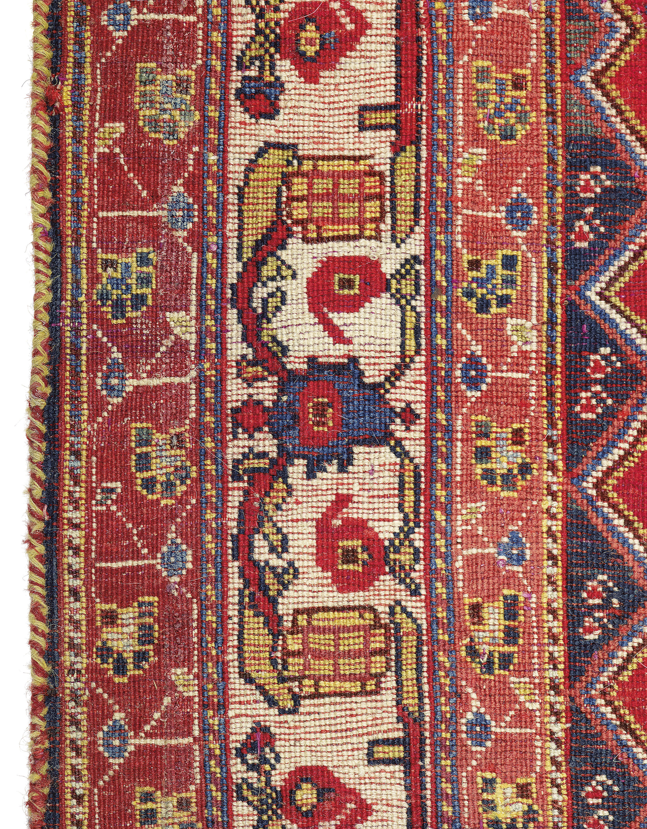 A KASHKULI QASHQAI LONG RUG , SOUTH PERSIA, THIRD QUARTER 19TH CENTURY
