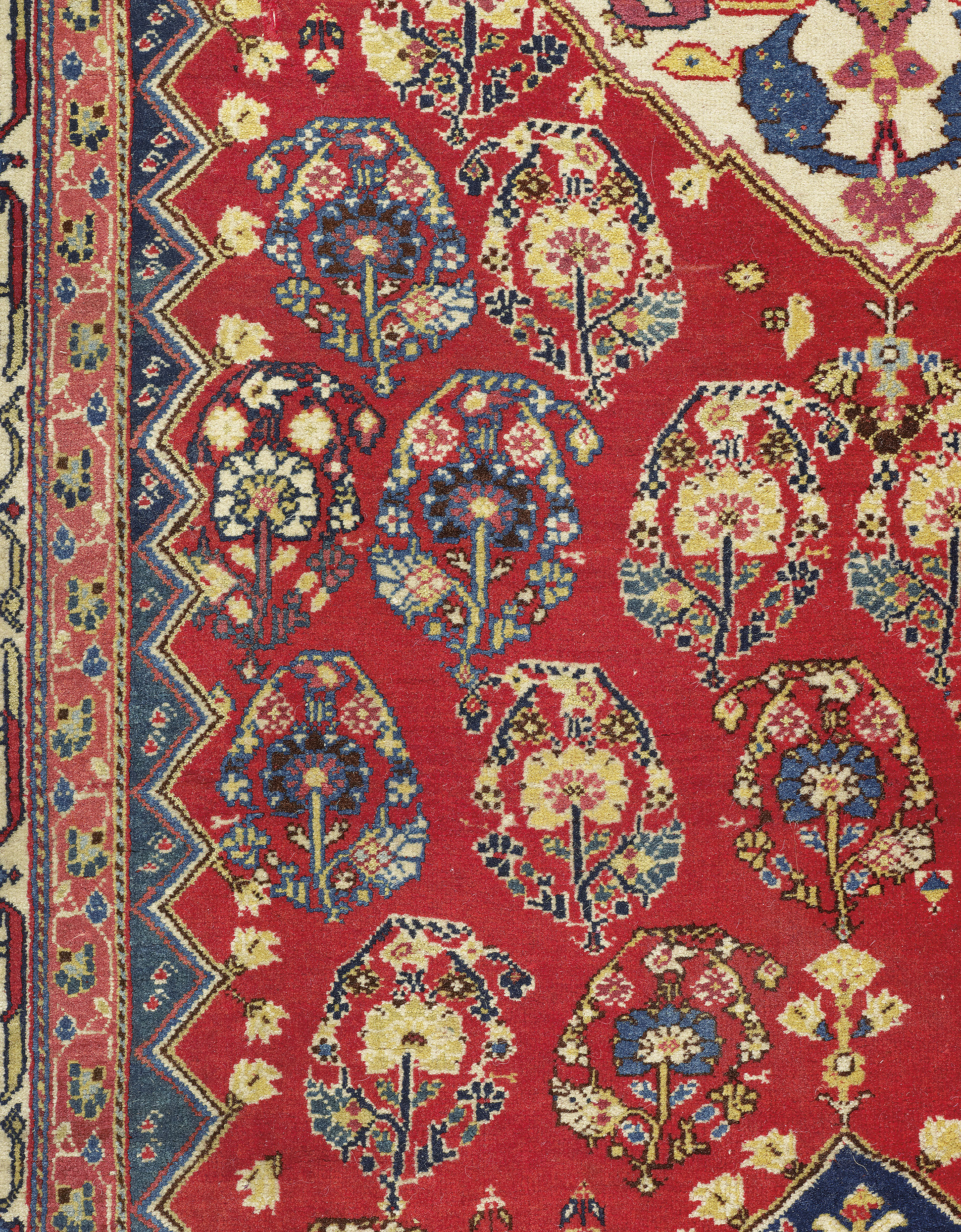 A KASHKULI QASHQAI LONG RUG , SOUTH PERSIA, THIRD QUARTER 19TH CENTURY