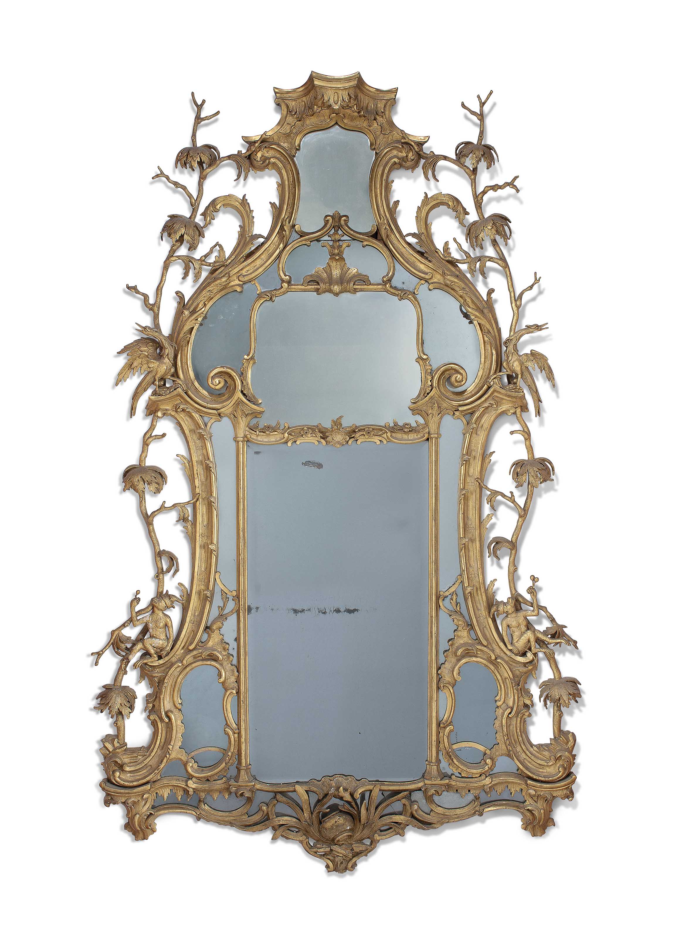 A SCOTTISH III GILTWOOD MIRROR , BY WILLIAM MATHIE, EDINBURGH