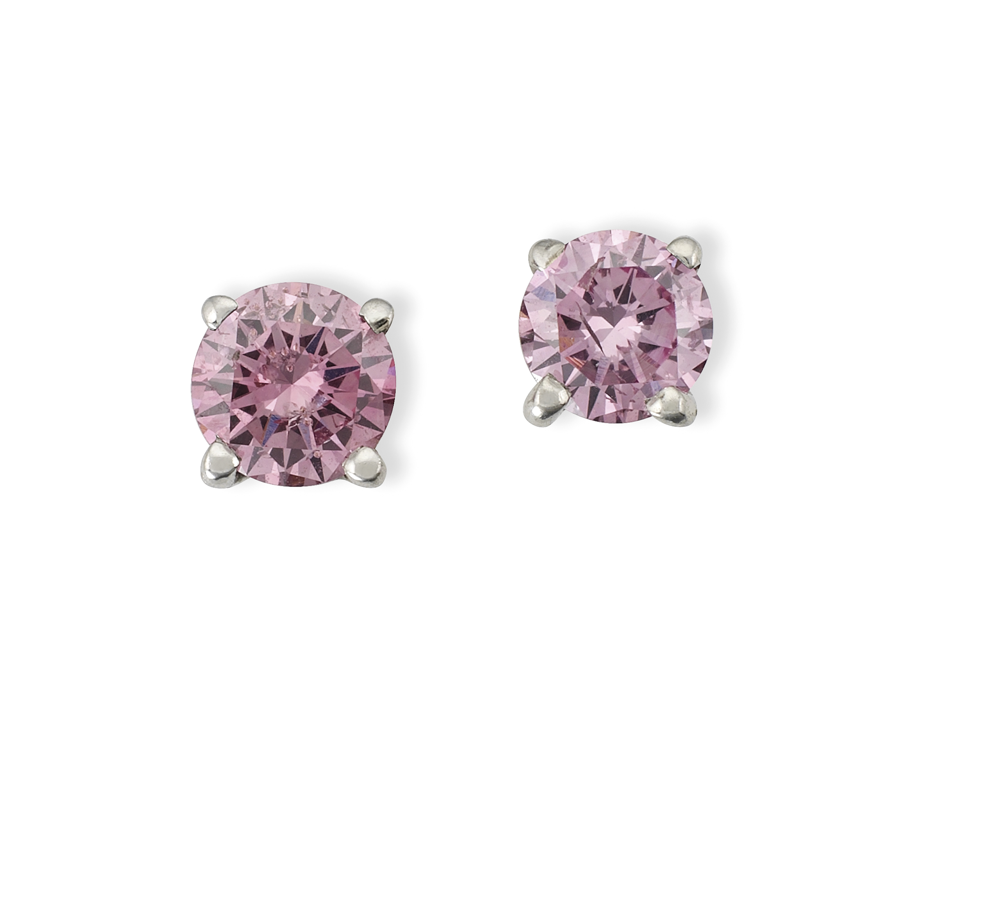 A Pair Of Coloured Diamond Ear Studs Christie S