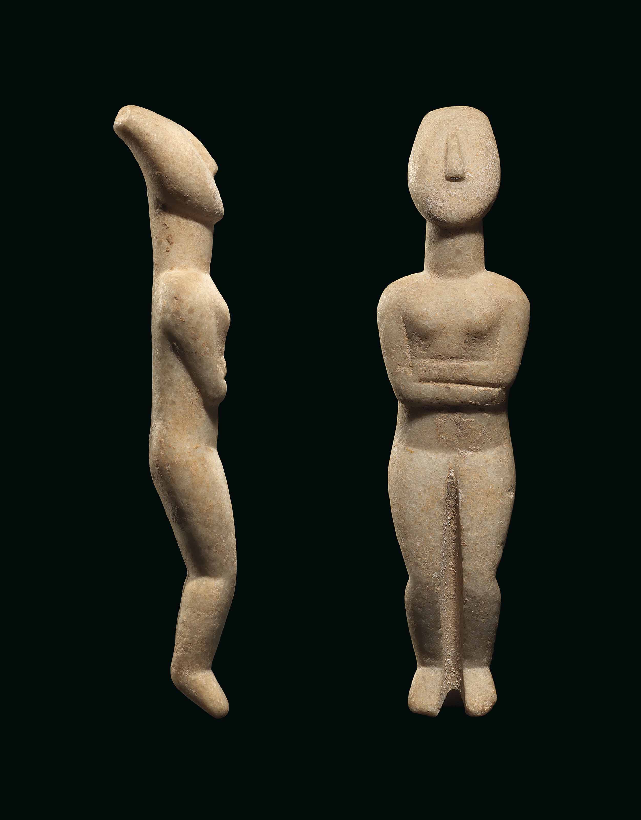 cycladic marble figures