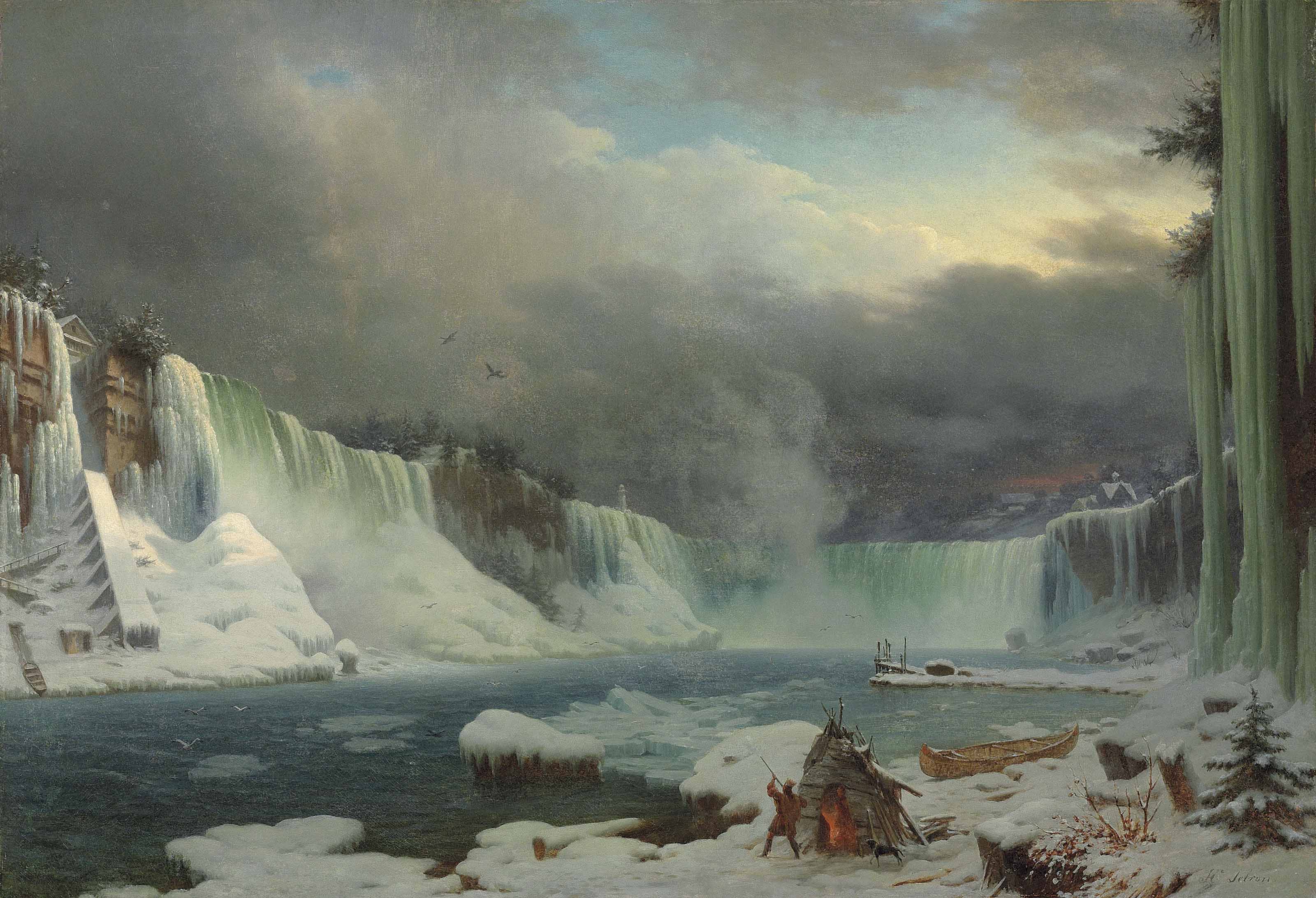 Hippolyte Victor Valentin Sebron 1801 1879 The Niagara Falls