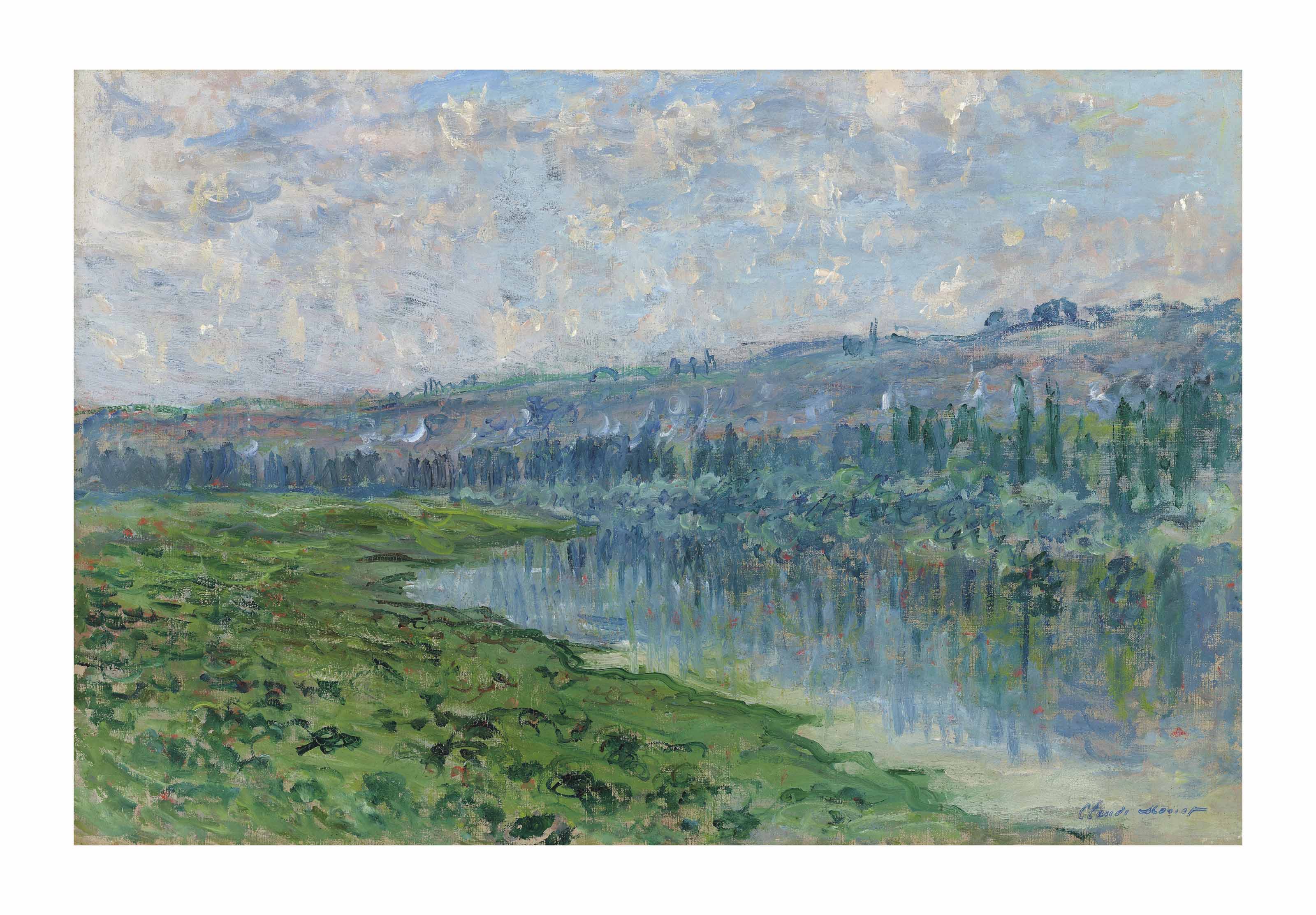 Claude Monet (1840-1926), La Seine et les côteaux de Chantemesle