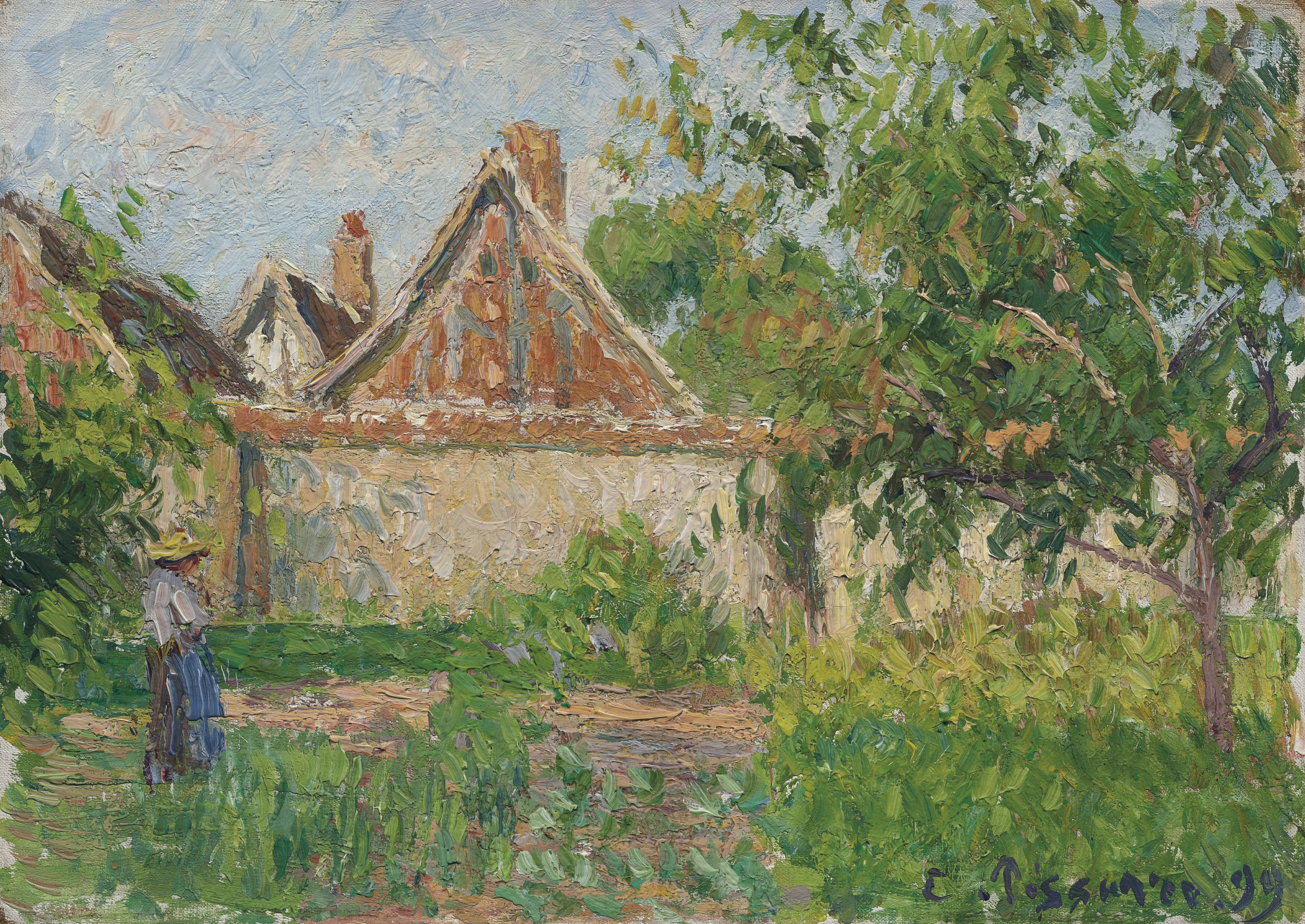 Coin du jardin à Éragny