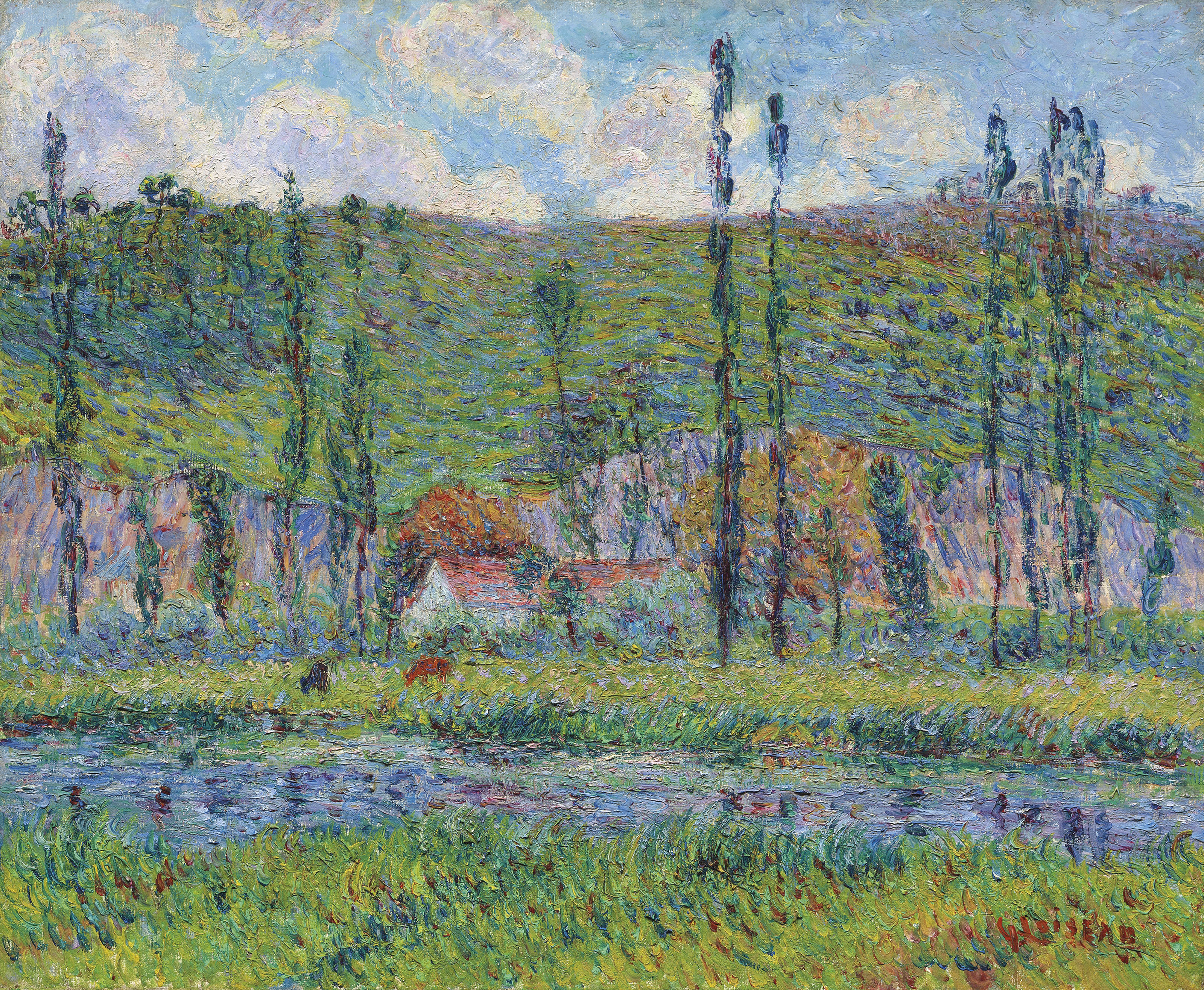 Gustave Loiseau (1865-1935), La rivière en Automne (Bord de
