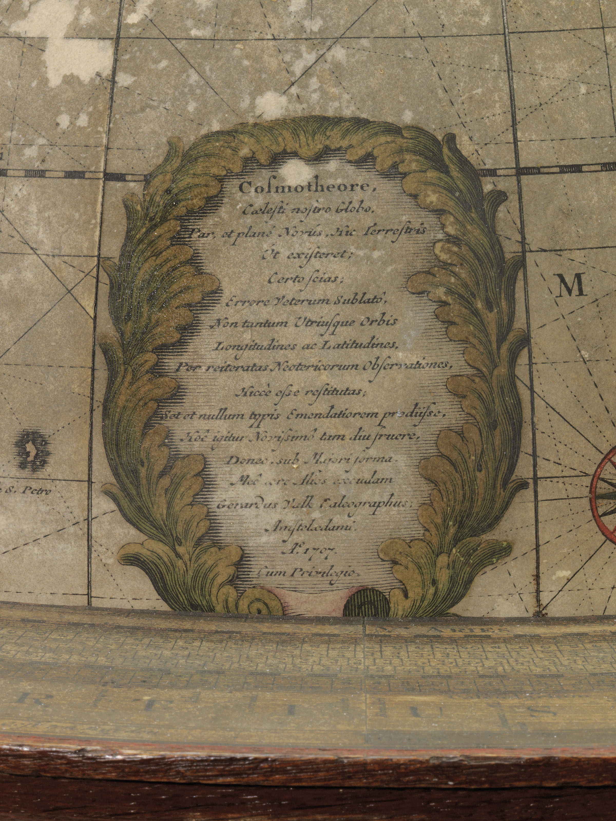 TABLE GLOBE -- VALK, Gerard (1652-1726) Cosmotheore, Caelesti nostro ...