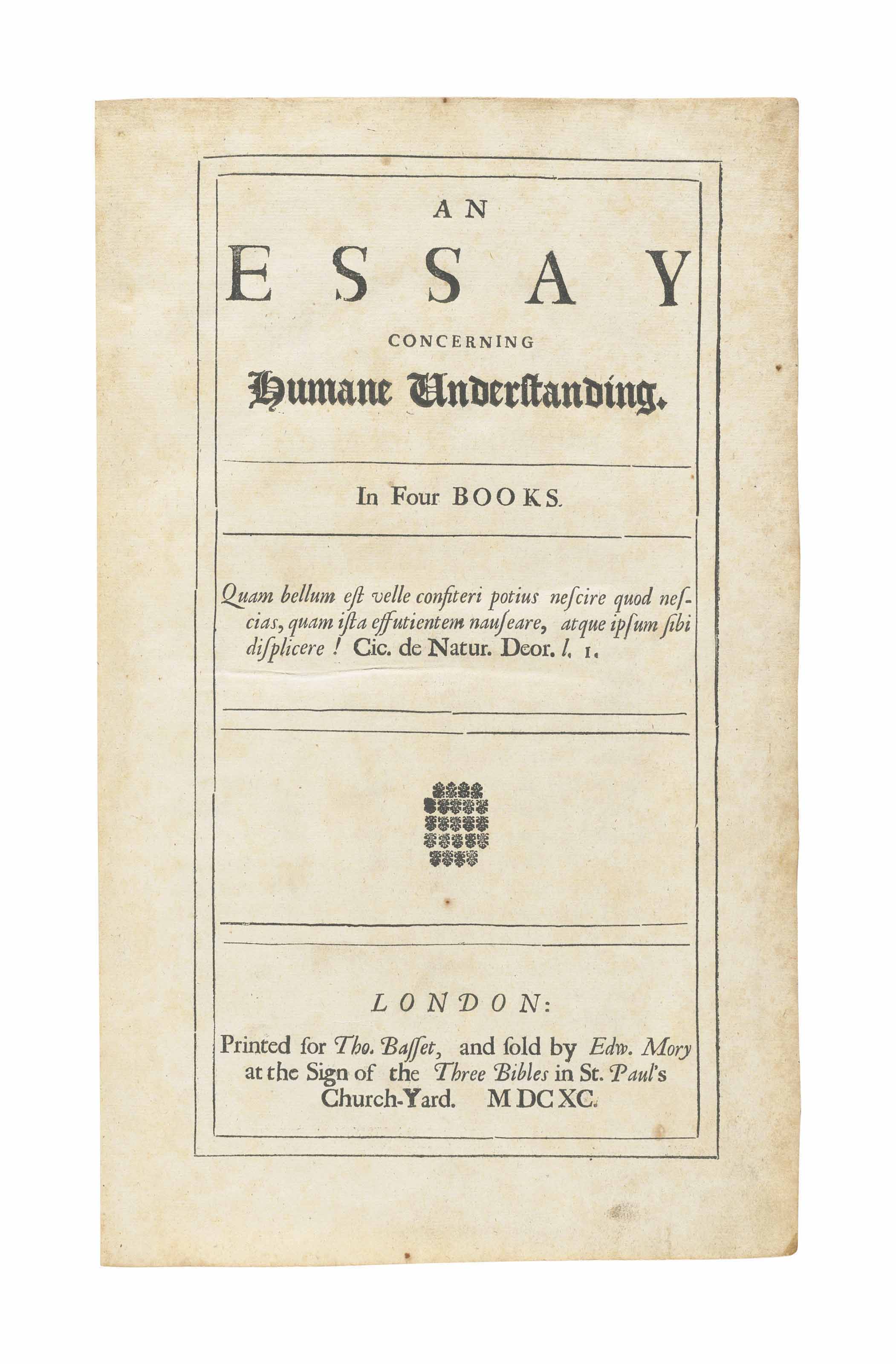 essay concerning human understanding by john locke